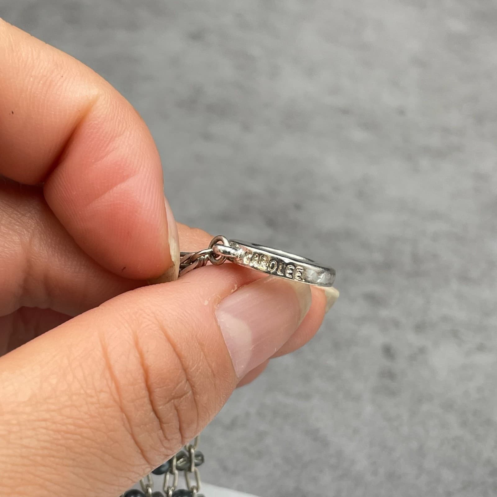 Vintage Carolee Silver-Tone Classic Seed Beads Toggle Multi-Strand Mesh Bracelet - Thumbnail 4