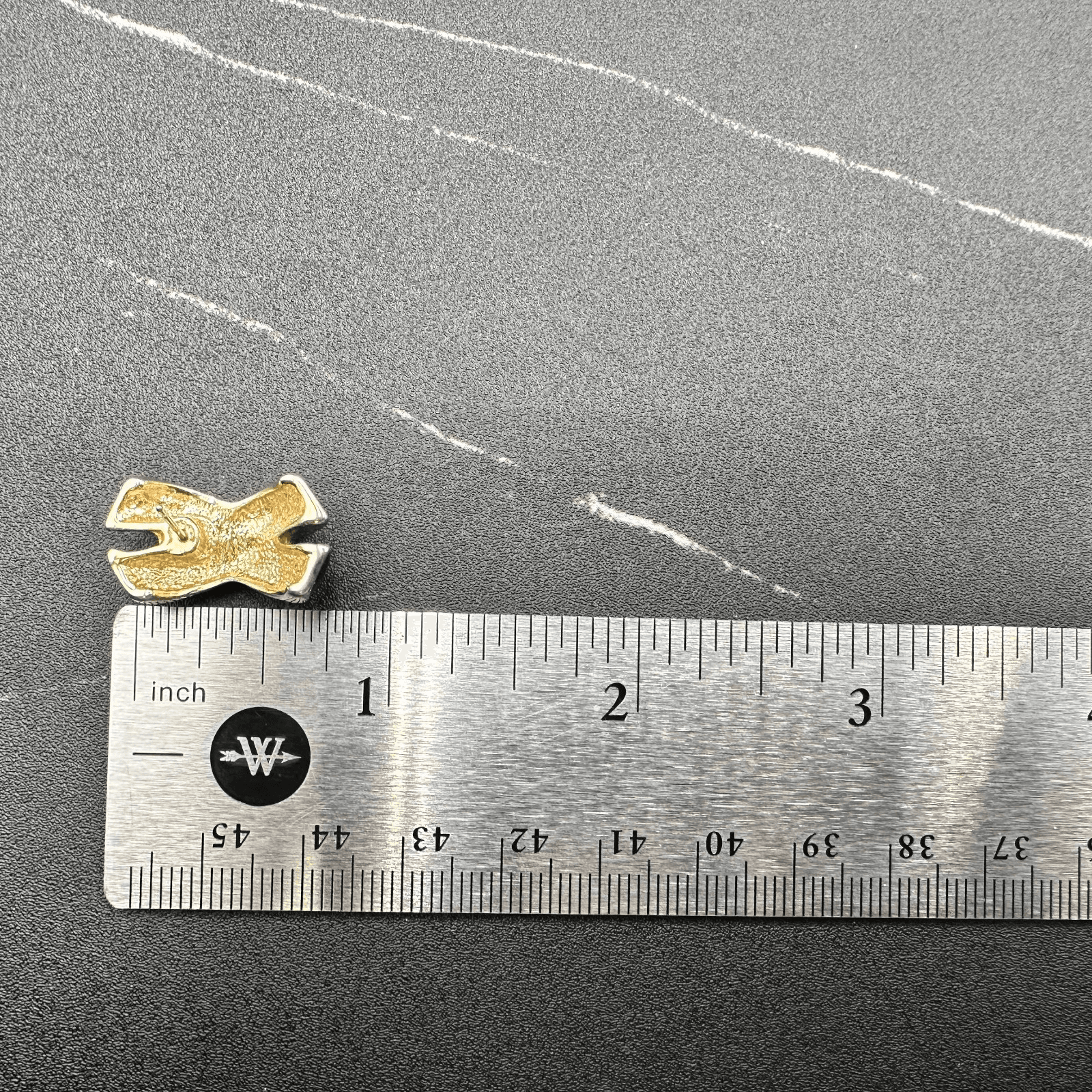 Vintage 80s Black Enamel Clear Rhinestone X Clip-on Earrings Gold Tone Jewelry - Thumbnail 7