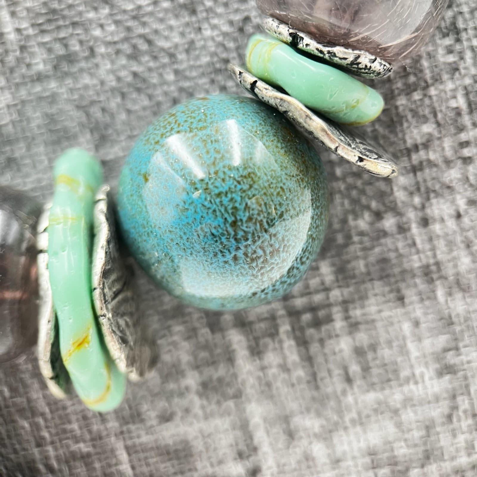 Vintage Coldwater Creek Multi-Color Beaded Statement Necklace – Boho Artisan - Thumbnail 7