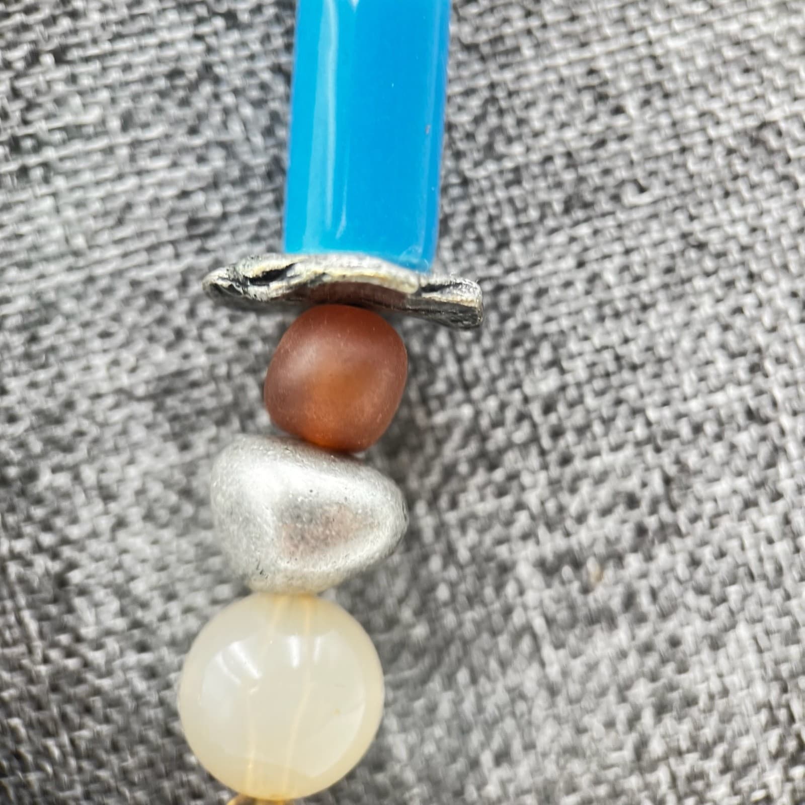 Vintage Coldwater Creek Multi-Color Beaded Statement Necklace – Boho Artisan - Thumbnail 8