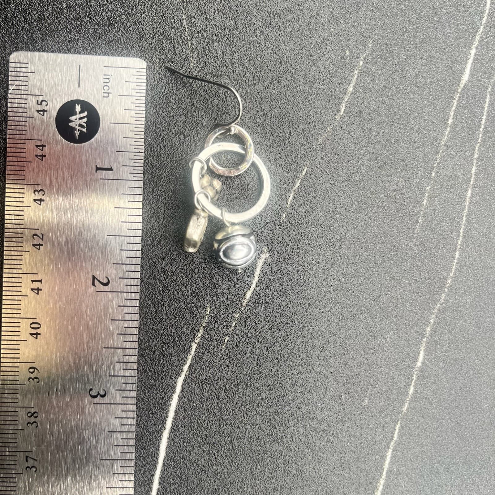 Vintage 90s Silver Tone Charm Dangle Earrings Boho Women's Classic Jewelry - Thumbnail 13