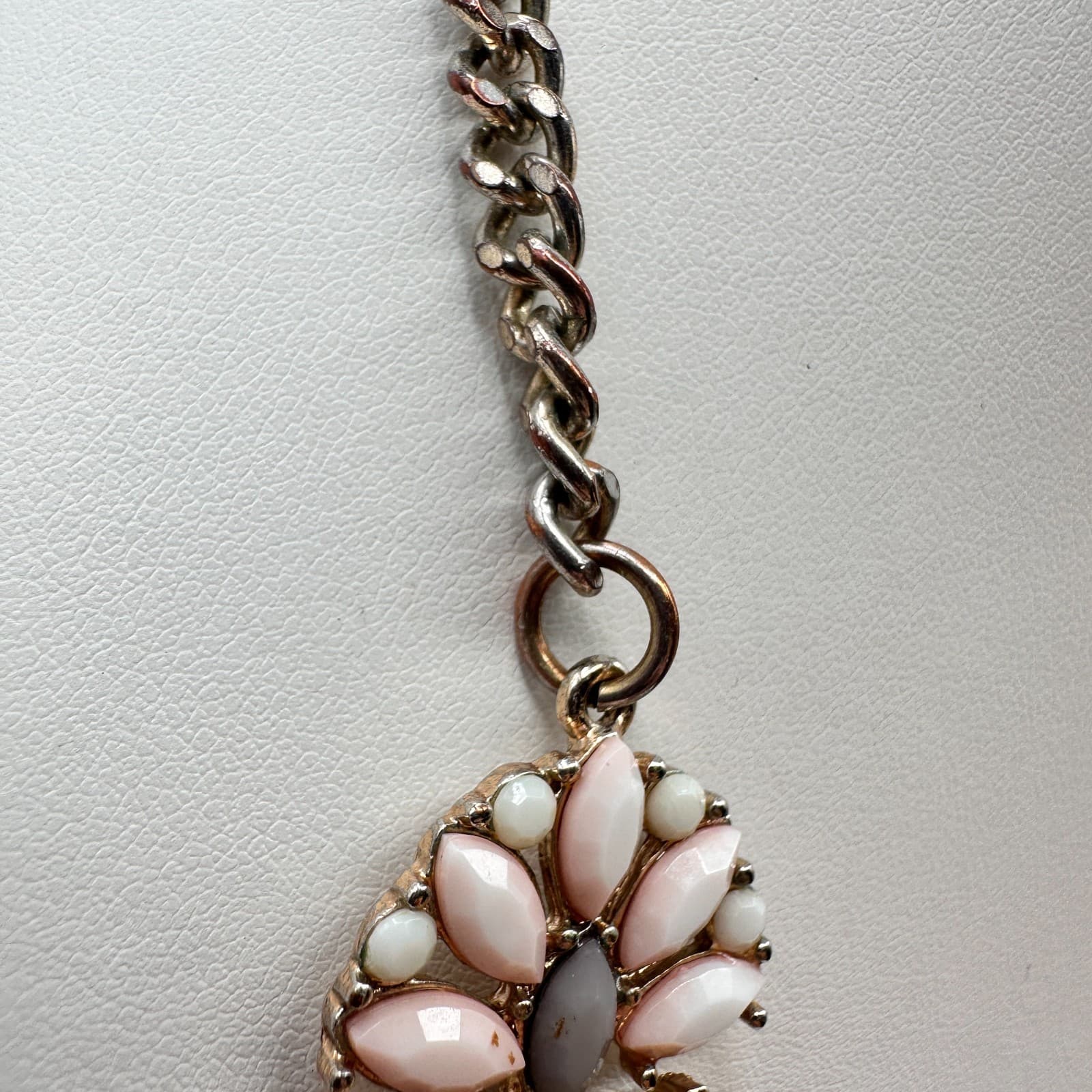 Vintage Y2K Statement Bib Necklace Cabochon Chunky Boho Women's Classic Jewelry - Thumbnail 5