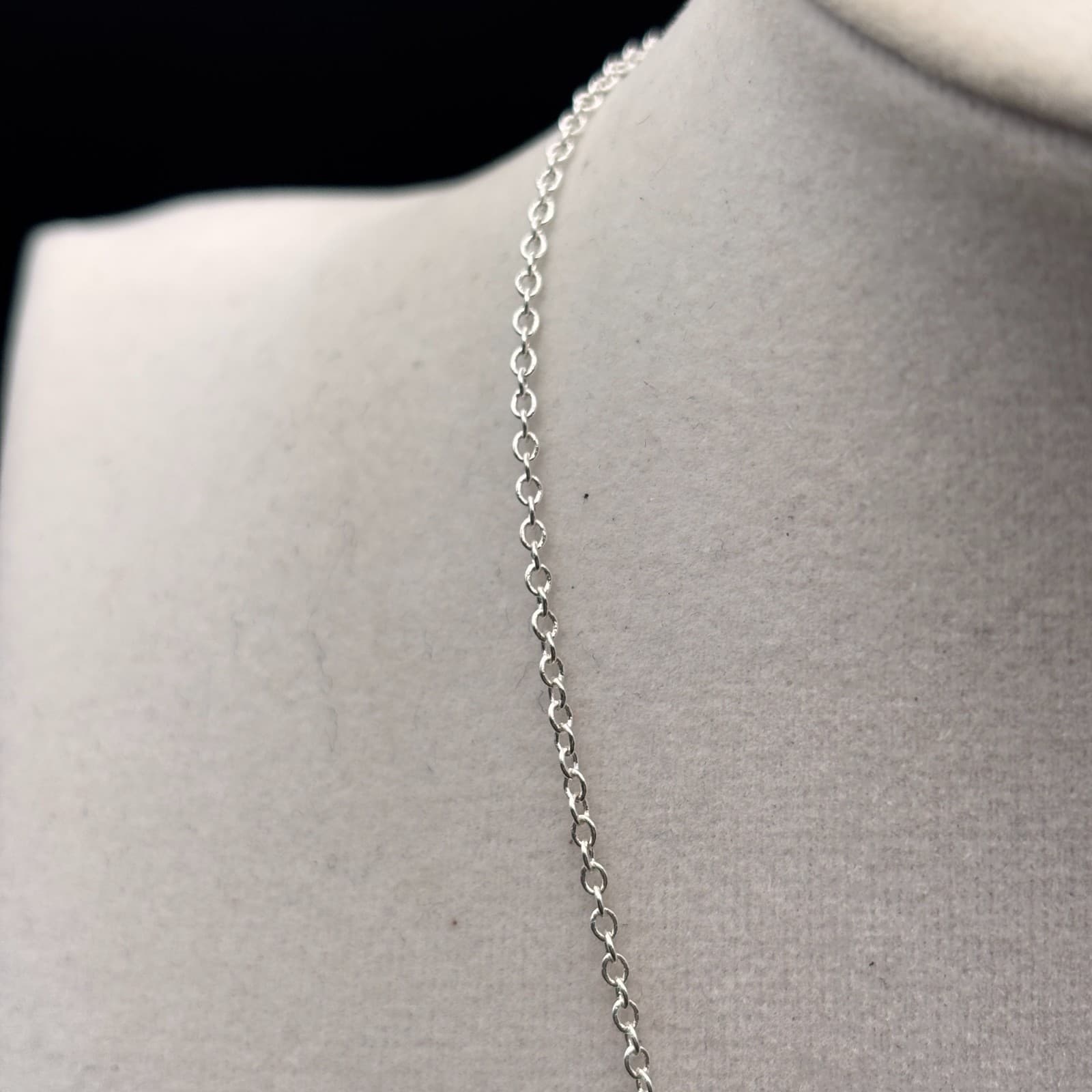 Sha Silver Tone Faux Pearl Pendant Necklace Women White Crystal Accent Jewelry - Thumbnail 4