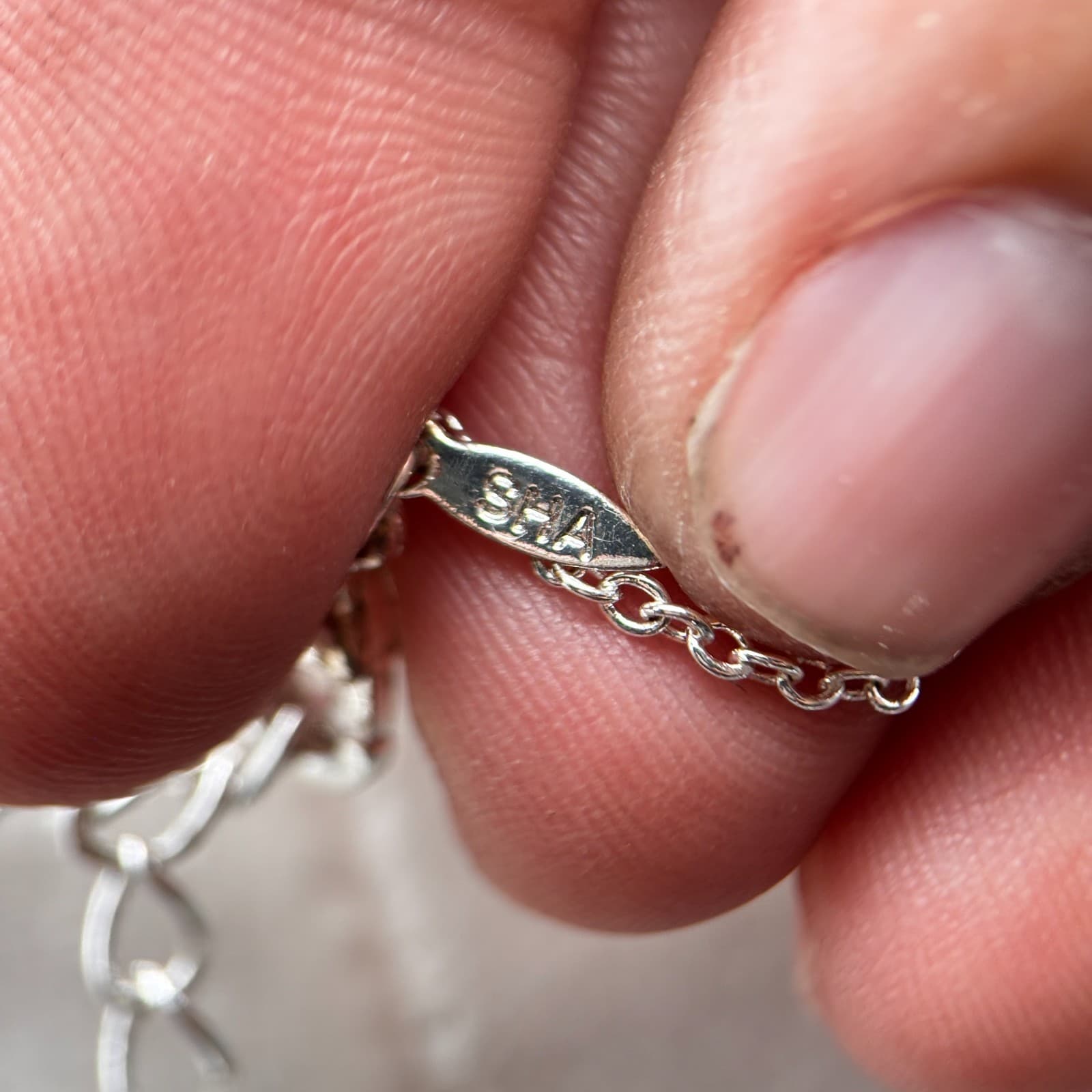 Sha Silver Tone Faux Pearl Pendant Necklace Women White Crystal Accent Jewelry - Thumbnail 9