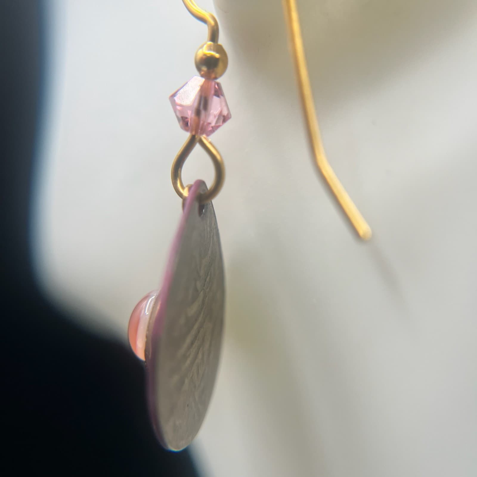 Vintage Y2K Gold Tone Teardrop Dangle Earrings Boho Women's Classic Jewelry - Thumbnail 6