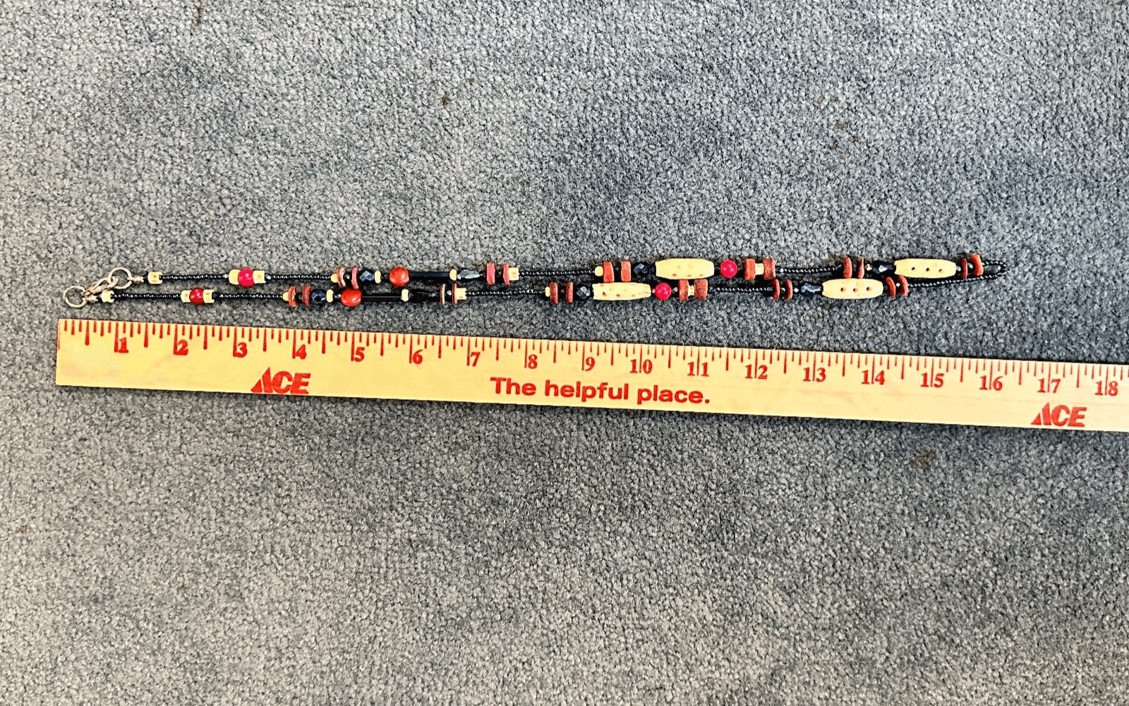 Vintage 90s Boho Wooden Beaded Necklace Statement Retro Women's Classic Jewelry - Thumbnail 8