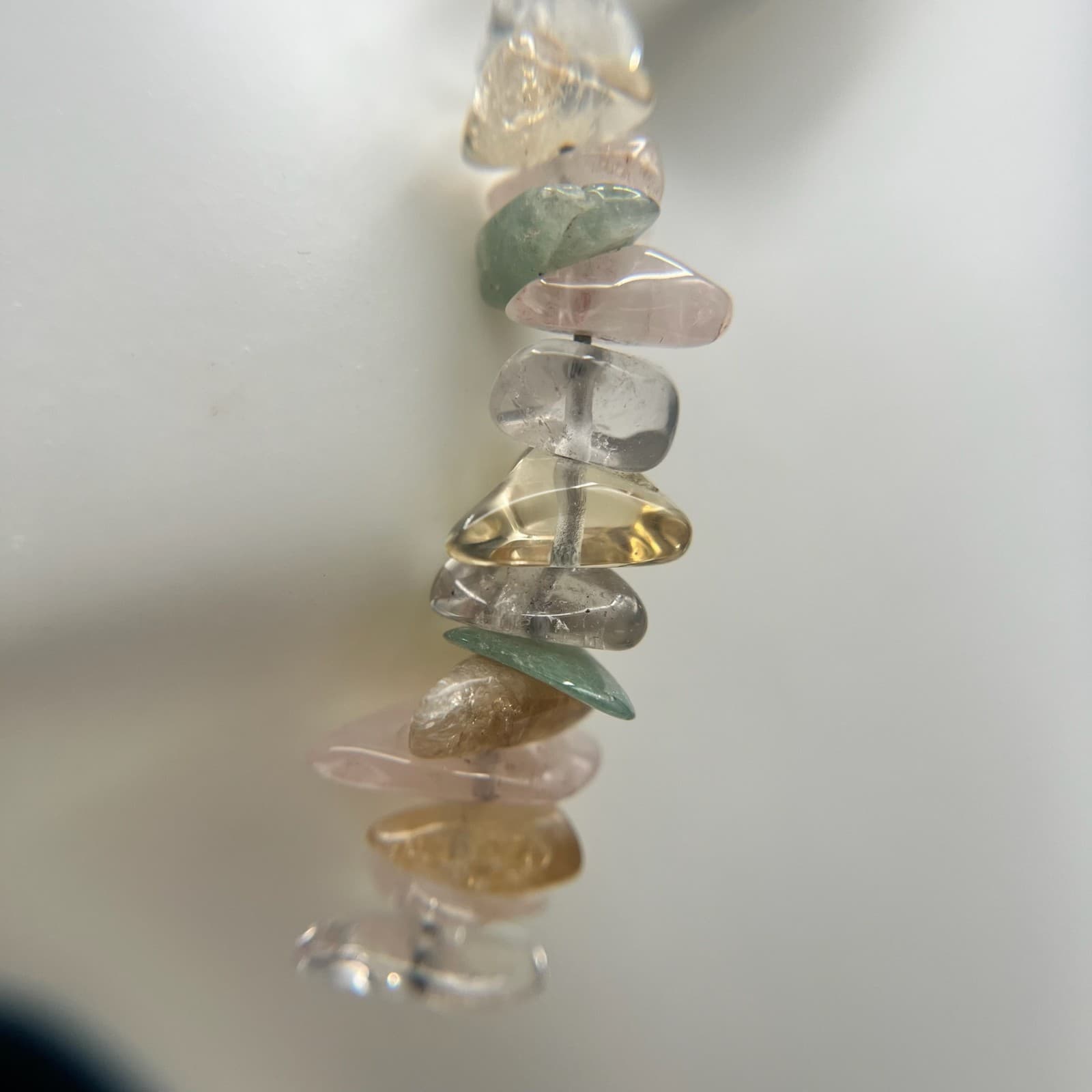 Vintage Pastel Crystal Dangles Mixed Boho Gemstone Chip Earrings Jewelry - Thumbnail 4