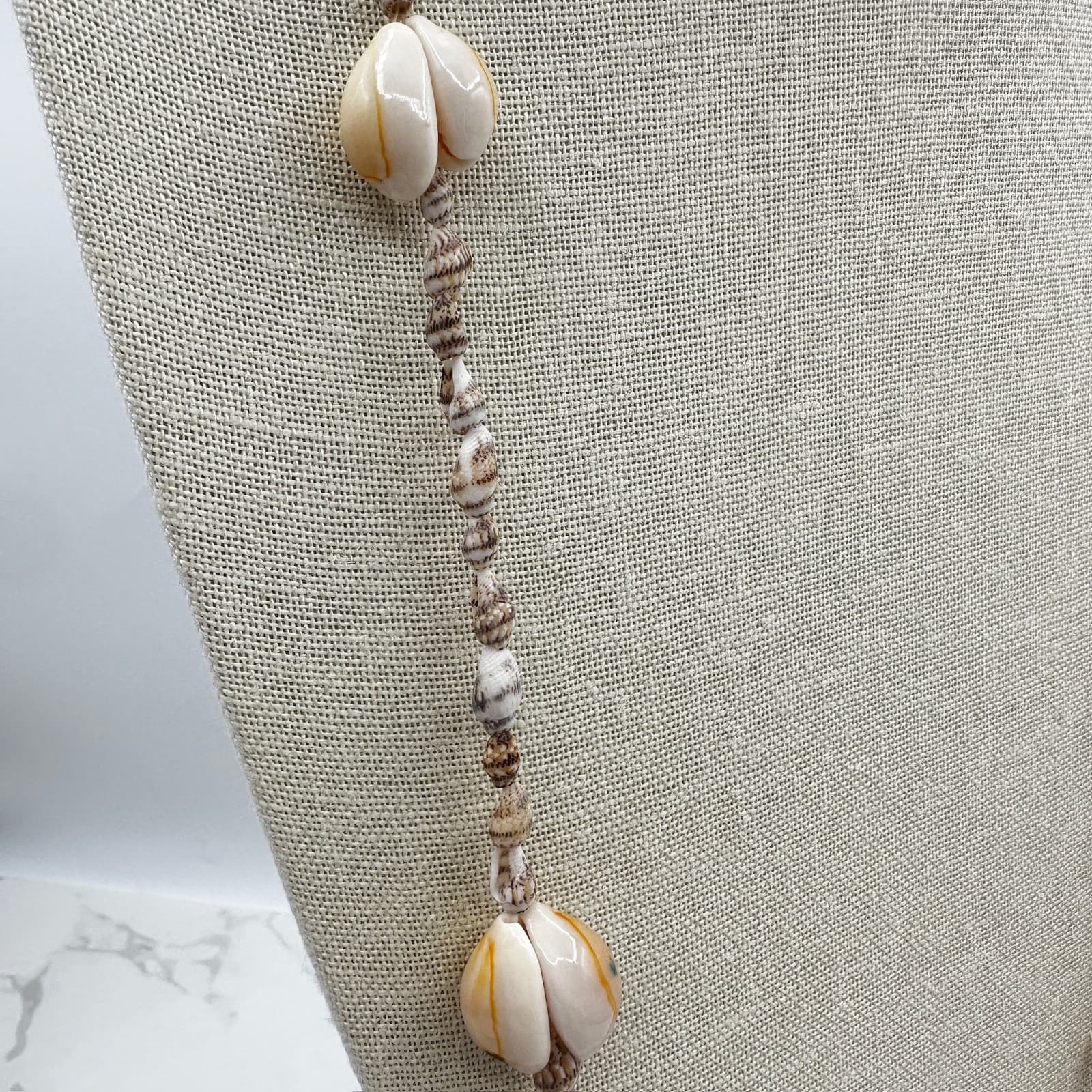 Vintage Hilo Hattie Puka Shell Necklace Beaded Hawaiian Beach Boho Lei Y2K 90s - Thumbnail 5