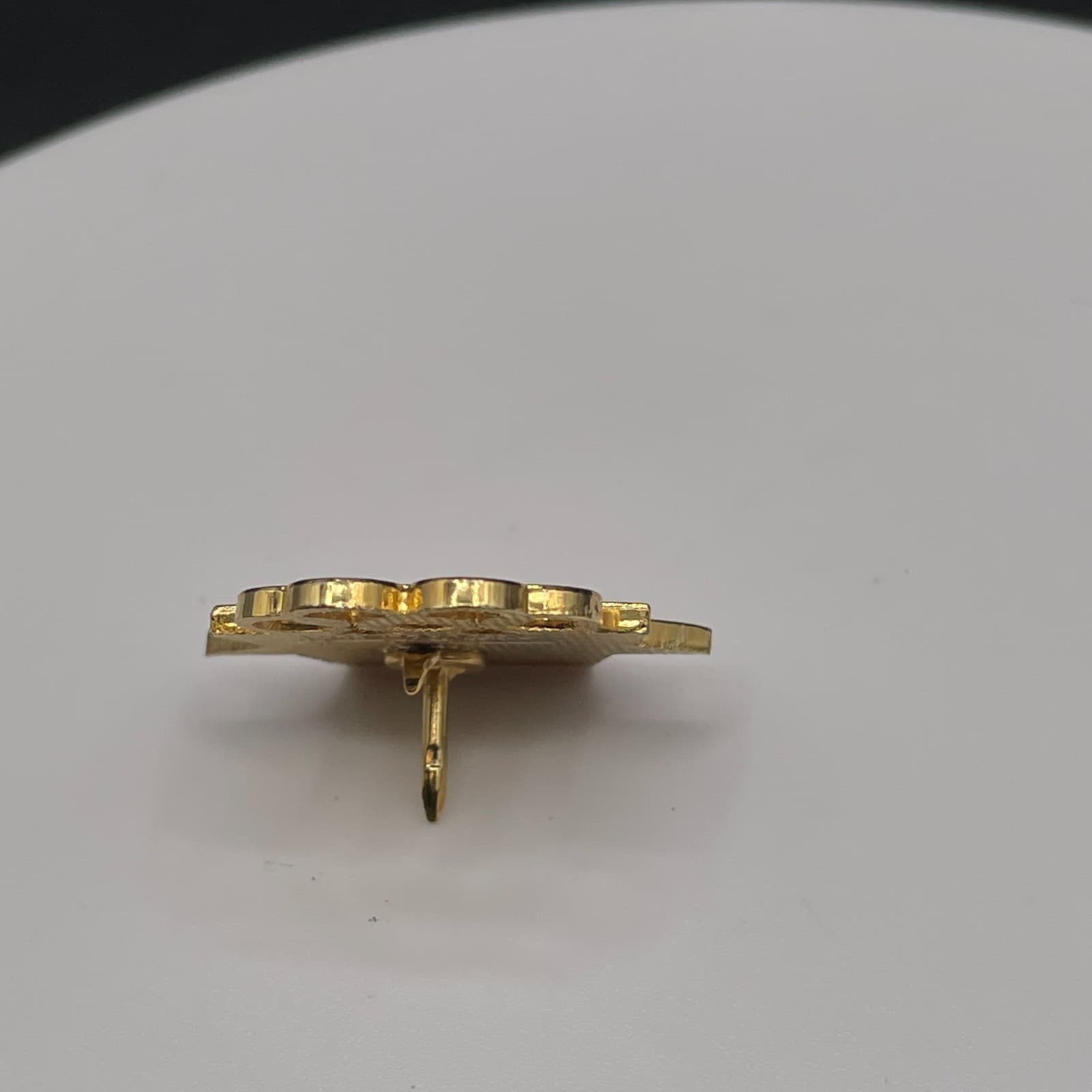 Vintage Gold Tone Los Angeles Olympics Stars Motion Lapel Pin Broch Ring Gold - Thumbnail 4