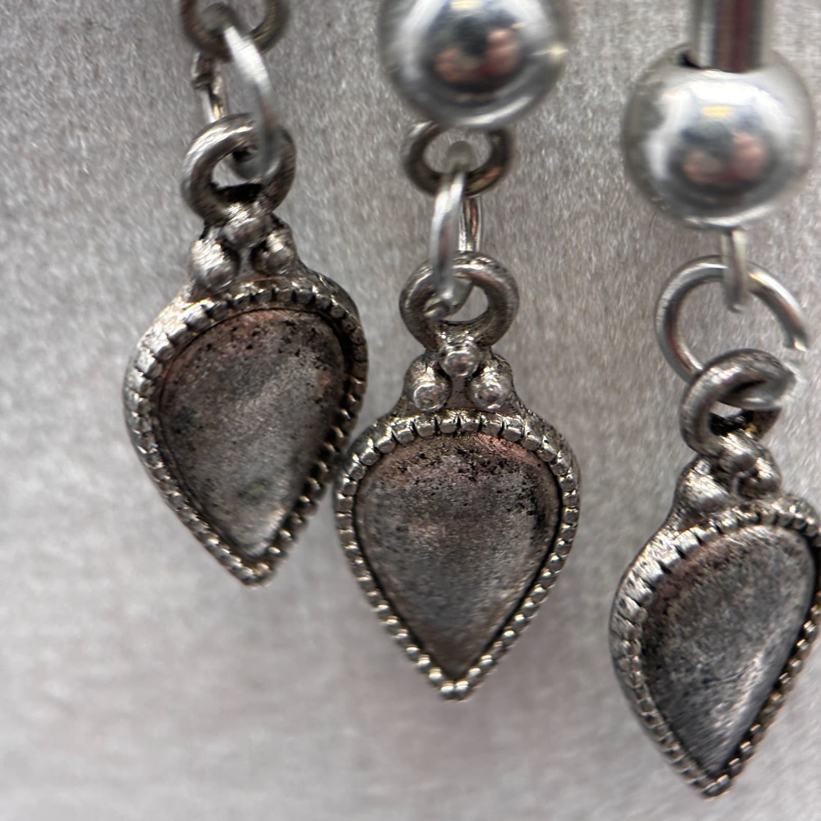 Boho Tribal Statement Necklace Silver Tone Gypsy Dangle Charms Ethnic Jewelry - Thumbnail 9