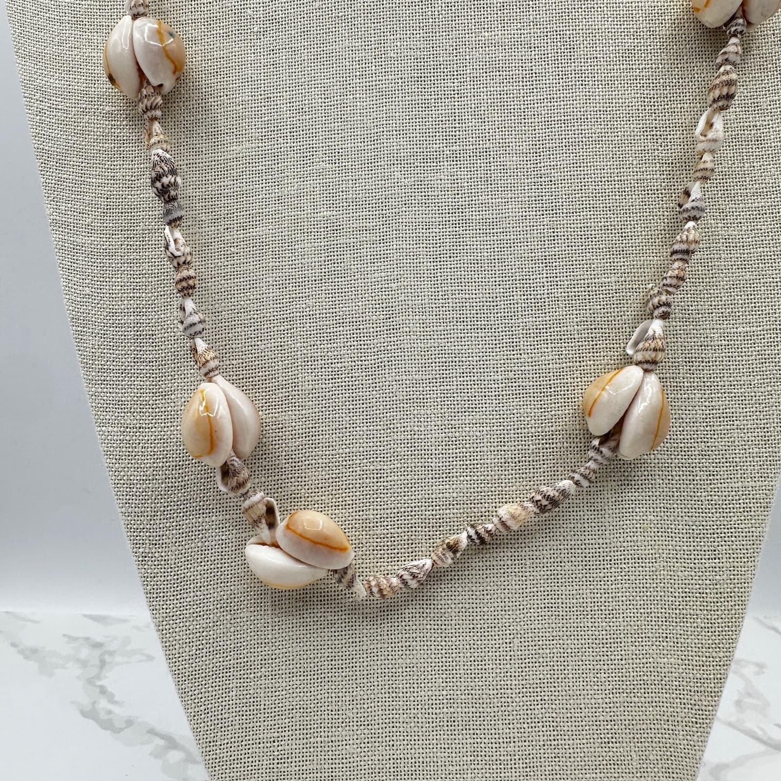 Vintage Hilo Hattie Puka Shell Necklace Beaded Hawaiian Beach Boho Lei Y2K 90s - Thumbnail 2