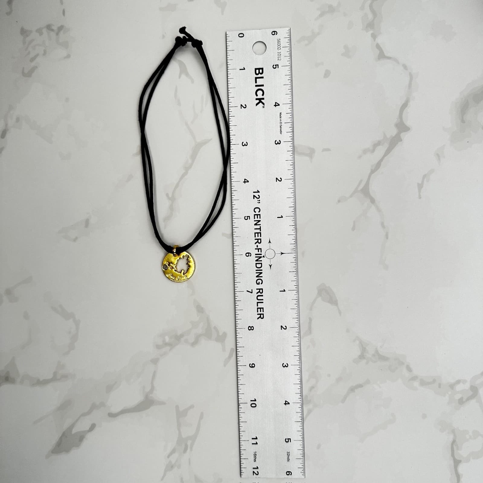 Vintage Jas's Jewelry Gold Tone World Map Pendant Necklace Medallion Y2K 90s - Thumbnail 8