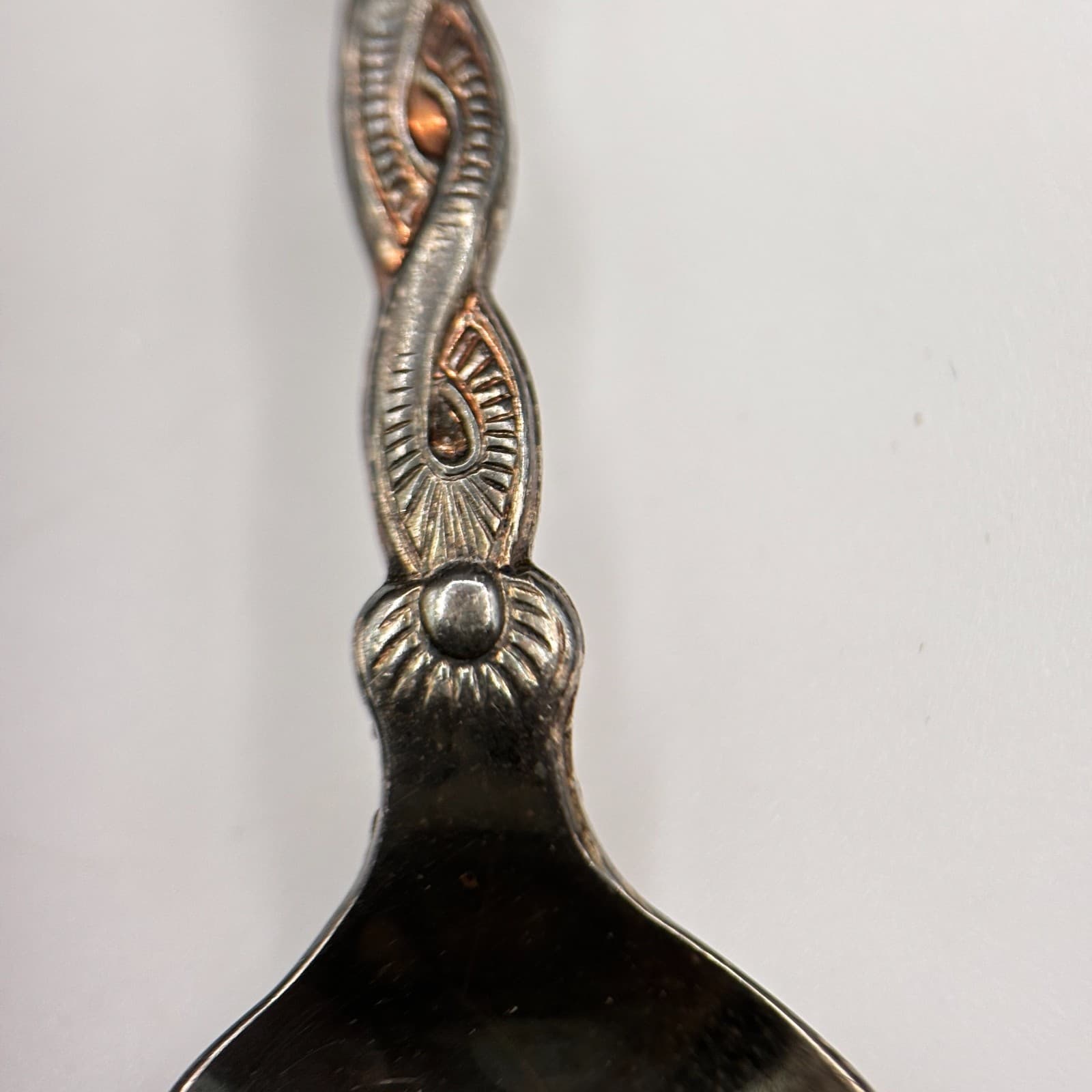 VTG 80s Mount St. Helens Souvenir Collector Spoon Volcano Eruption Silver Tone - Thumbnail 6