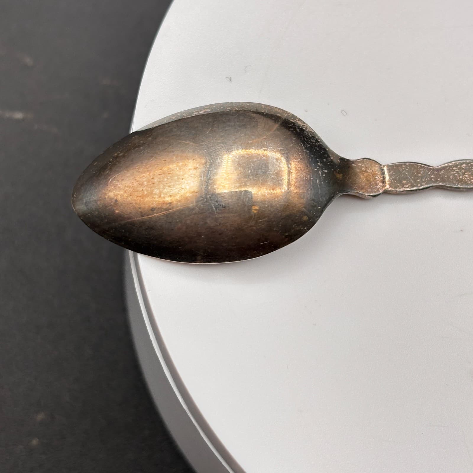VTG 80s Mount St. Helens Souvenir Collector Spoon Volcano Eruption Silver Tone - Thumbnail 10