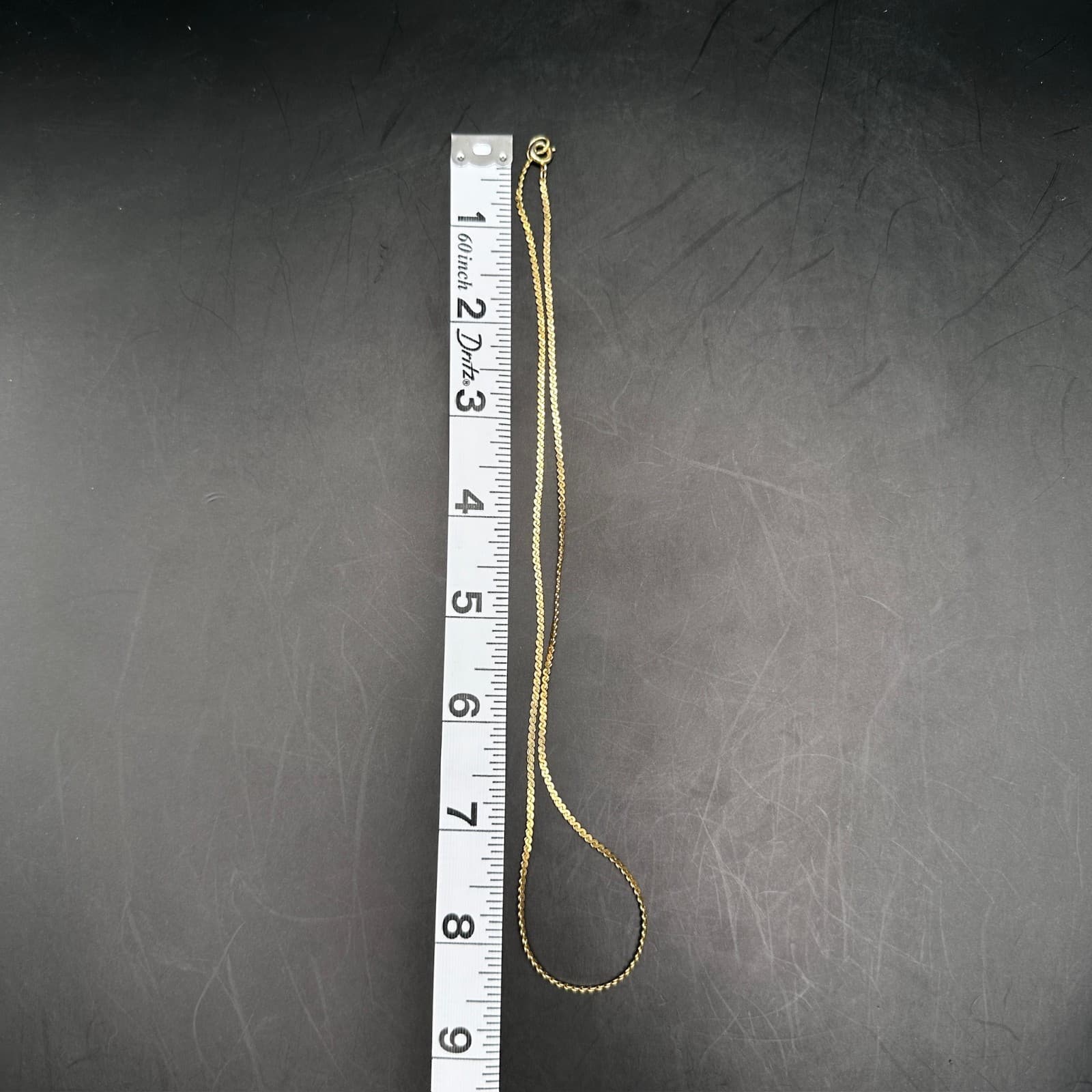 Vintage 90s Gold Tone Wavy Snake Chain Necklace Diamond Cut Link Hook Jewelry - Thumbnail 7