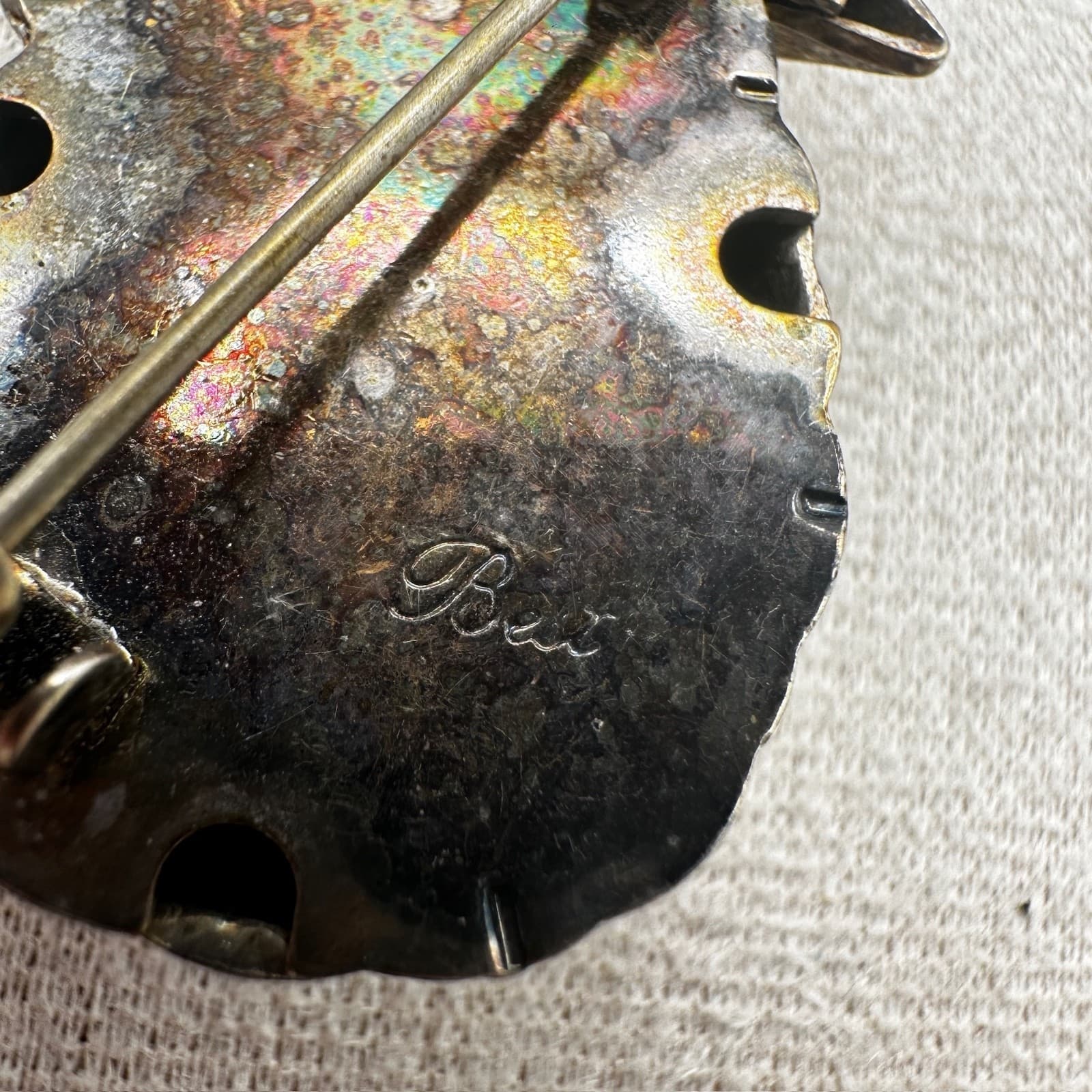 Vintage Gold Tone Textured Pineapple Brooch Pin Fruit Tropical Y2K 90s - Thumbnail 7