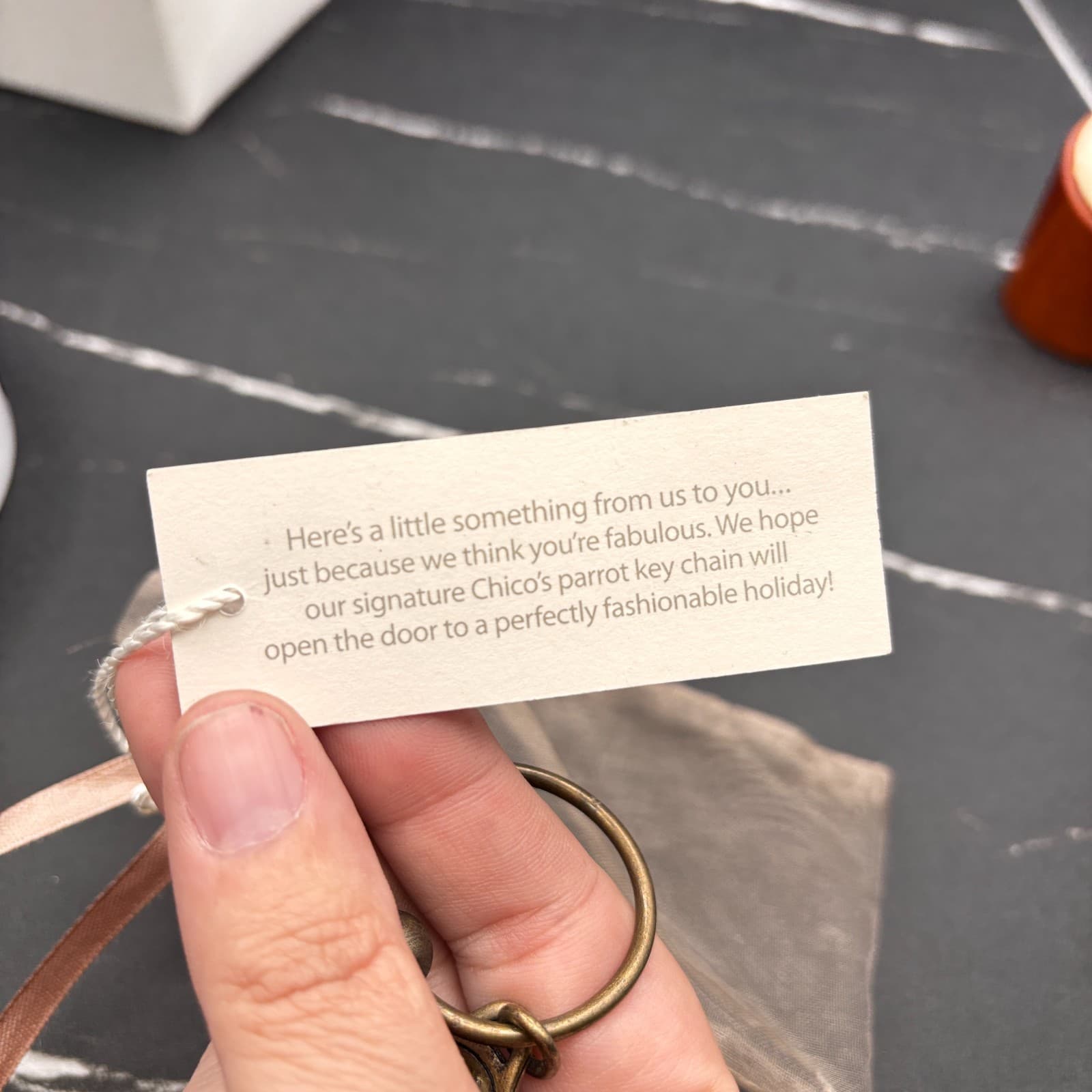 Chico’s Parrot Crystal Keychain Bronze Tone Rhinestone Bird Bag Charm Jewelry - Thumbnail 11