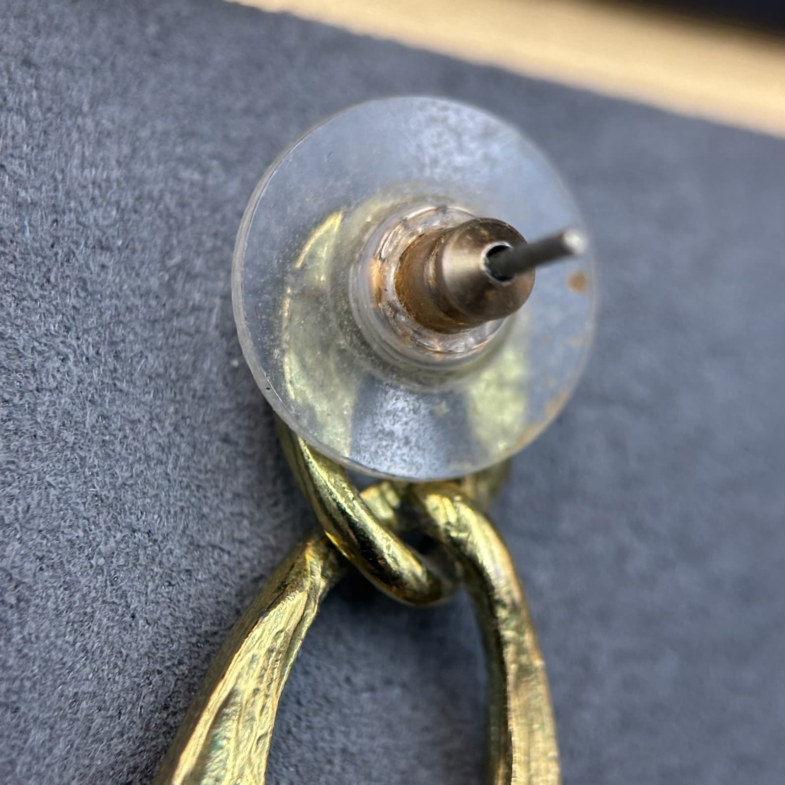 Vintage VTG Gold Tone Spooky Spider Red Enamel Brooch Set with Clip Doorknocker - Thumbnail 8