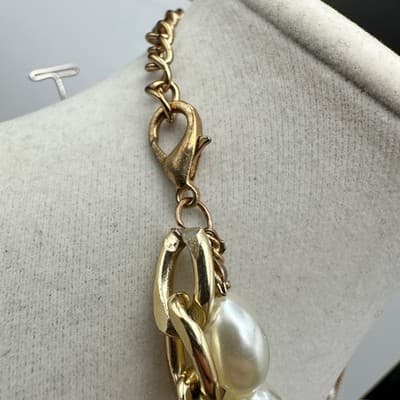 Vintage Y2K Multi Layered Necklace Collar Virgin Mary Coin Crystal Pendant - Thumbnail 11