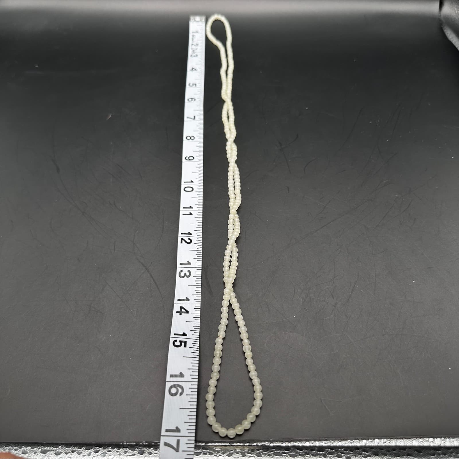 Vintage Classic Cream Strand Bead Necklace Elegant Statement 80s Jewelry - Thumbnail 6