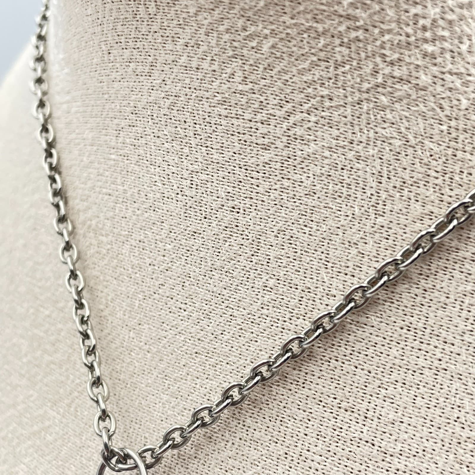 Vintage 90s Doctor Who TARDIS Police Box Pendant Necklace Blue Silver Tone Chain - Thumbnail 4