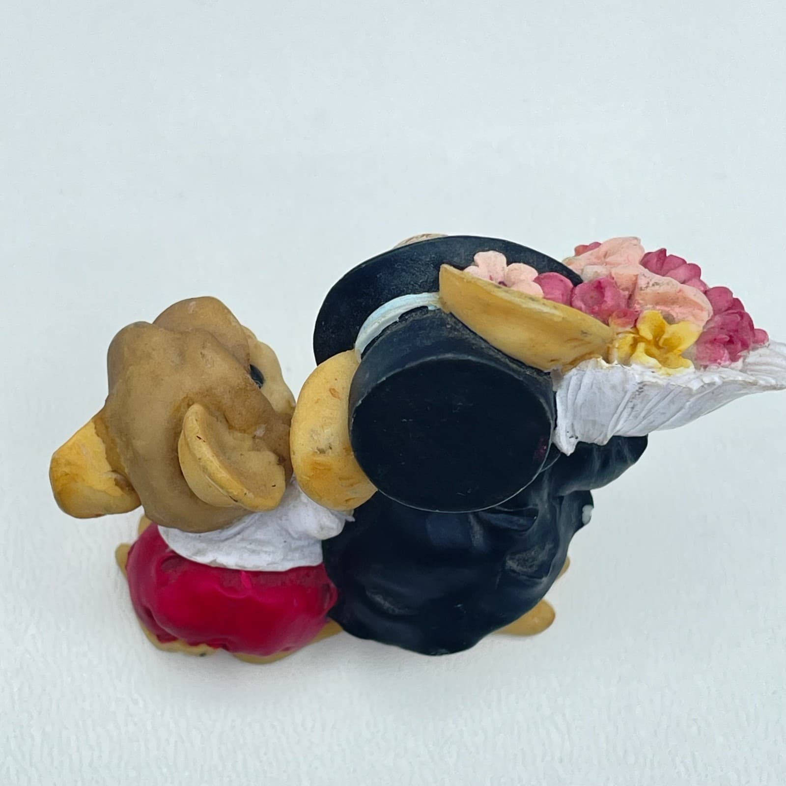 Vintage Ganz 1991 Little Cheesers Flowers Mouse & Mice Decorative Figurine - Thumbnail 4
