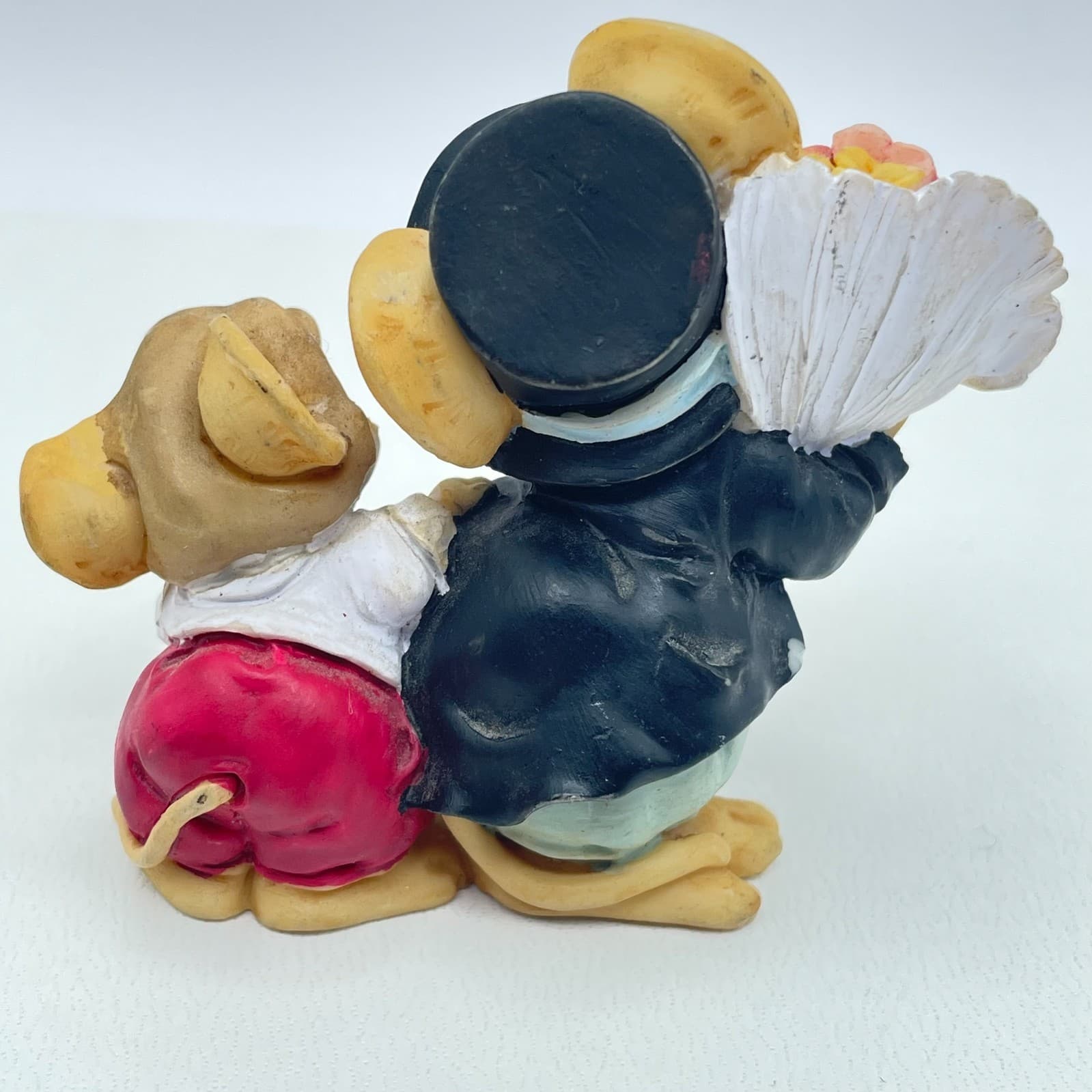 Vintage Ganz 1991 Little Cheesers Flowers Mouse & Mice Decorative Figurine - Thumbnail 3