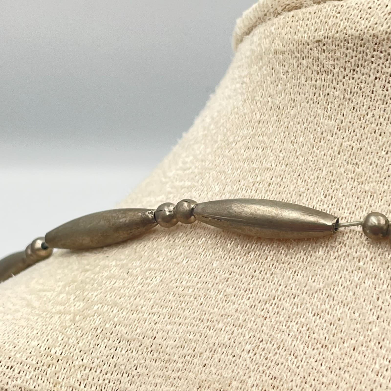 Vintage 80s Rose Quartz Style Pink Stone Chip Necklace Boho Classic Jewelry - Thumbnail 7