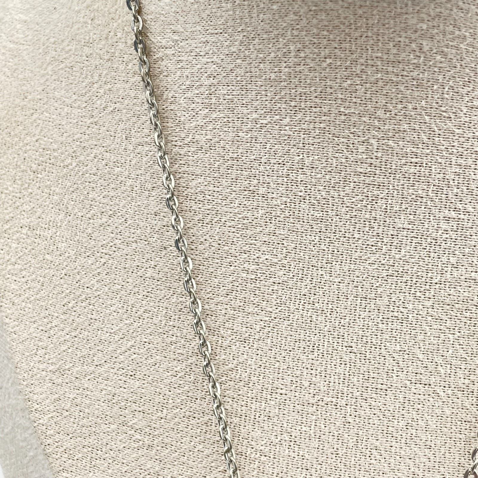 Vintage 90s Disney Dance SilverTone Glitter Enamel Mickey Mouse Necklace Jewelry - Thumbnail 4