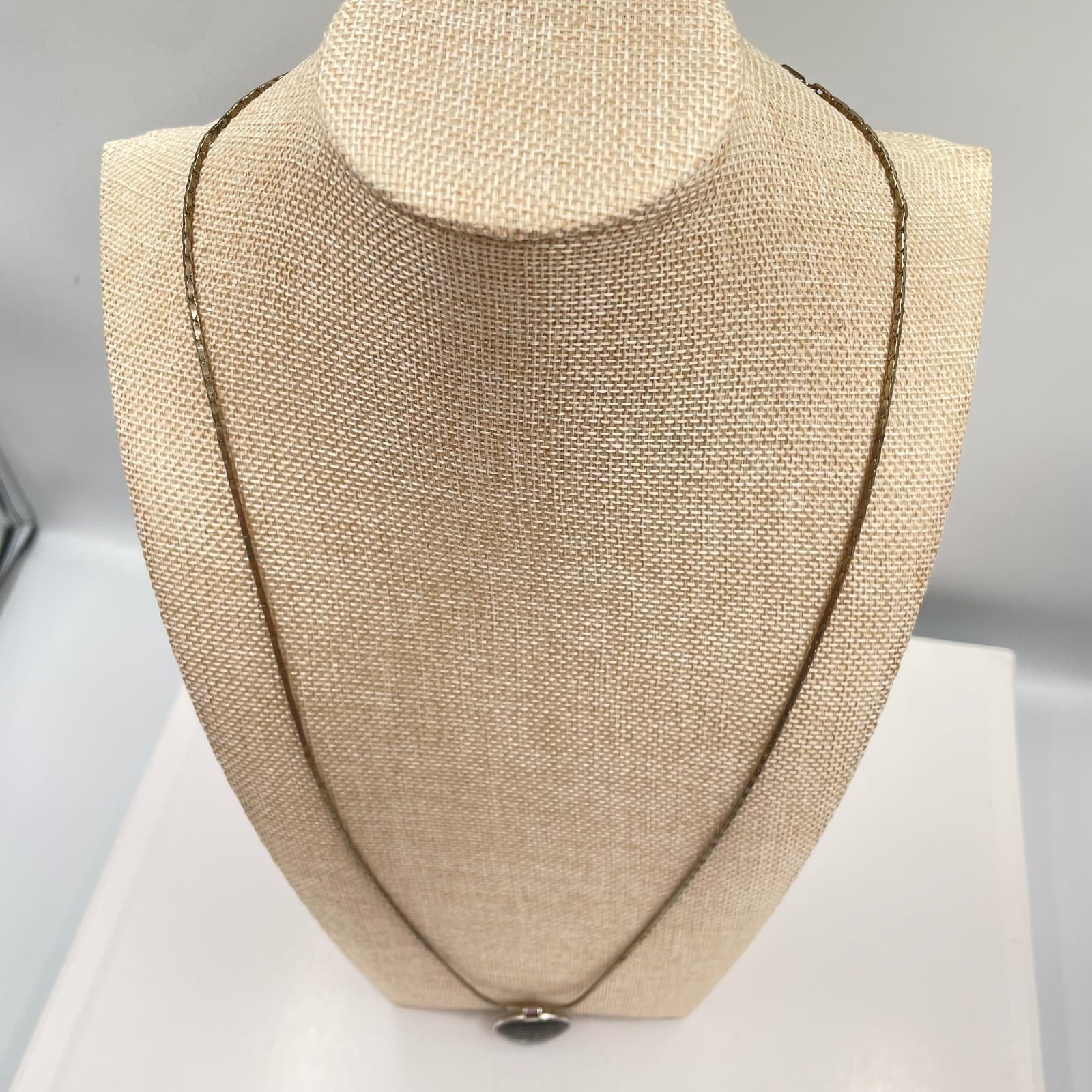 Vintage Memorial Necklace Loss of Loved One Sympathy Remembrance Pendant 24" - Thumbnail 4