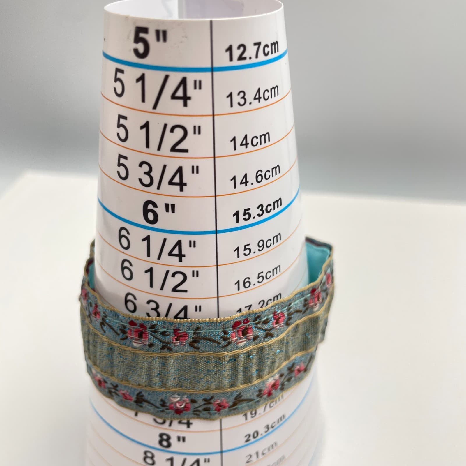 Vintage 90s Embroidered Floral Ribbon Bracelet Classic Boho Fashion Jewelry - Thumbnail 8