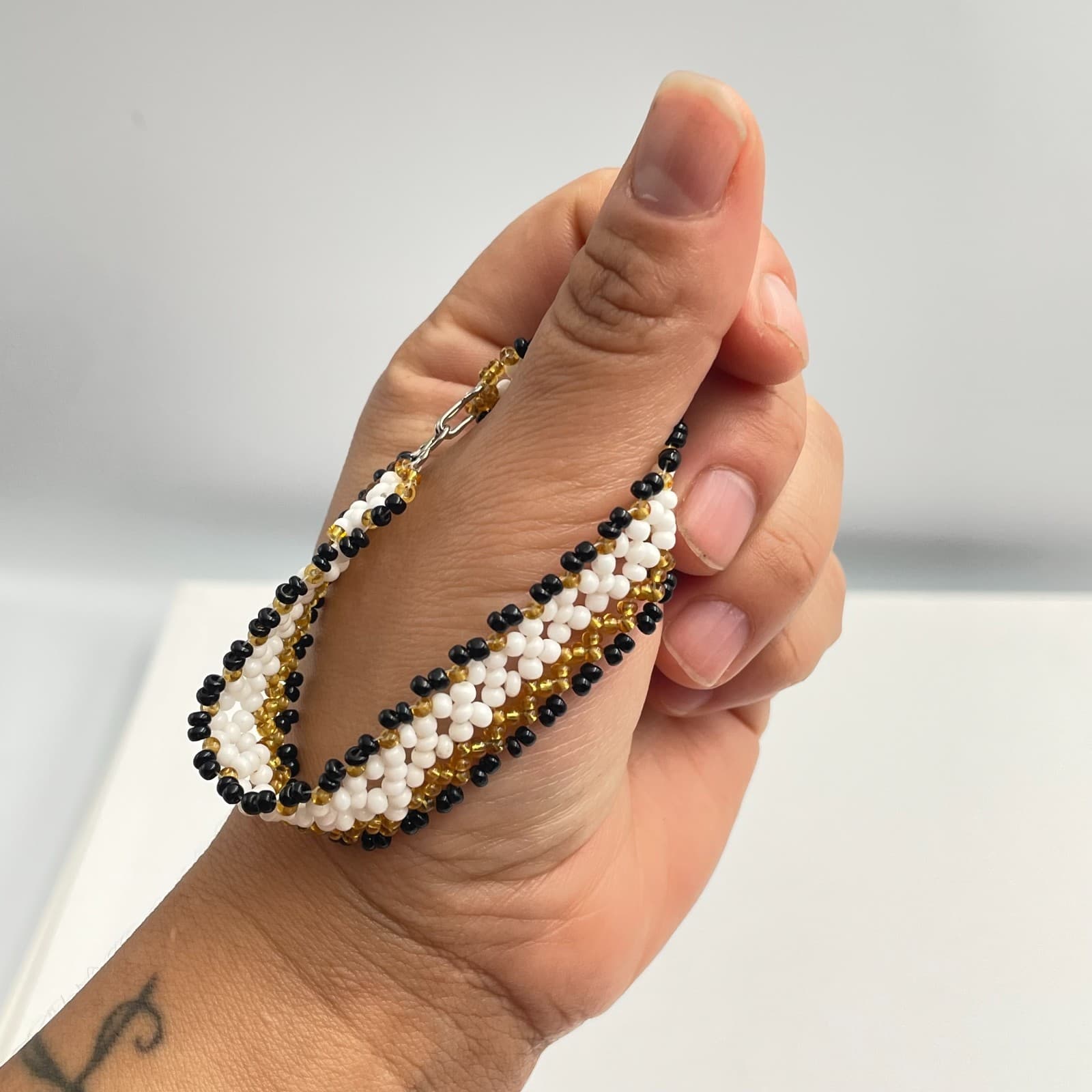 Vintage Y2K Seed Beaded Hand Bracelet Boho Women's Classic Fashion Jewelry - Thumbnail 6