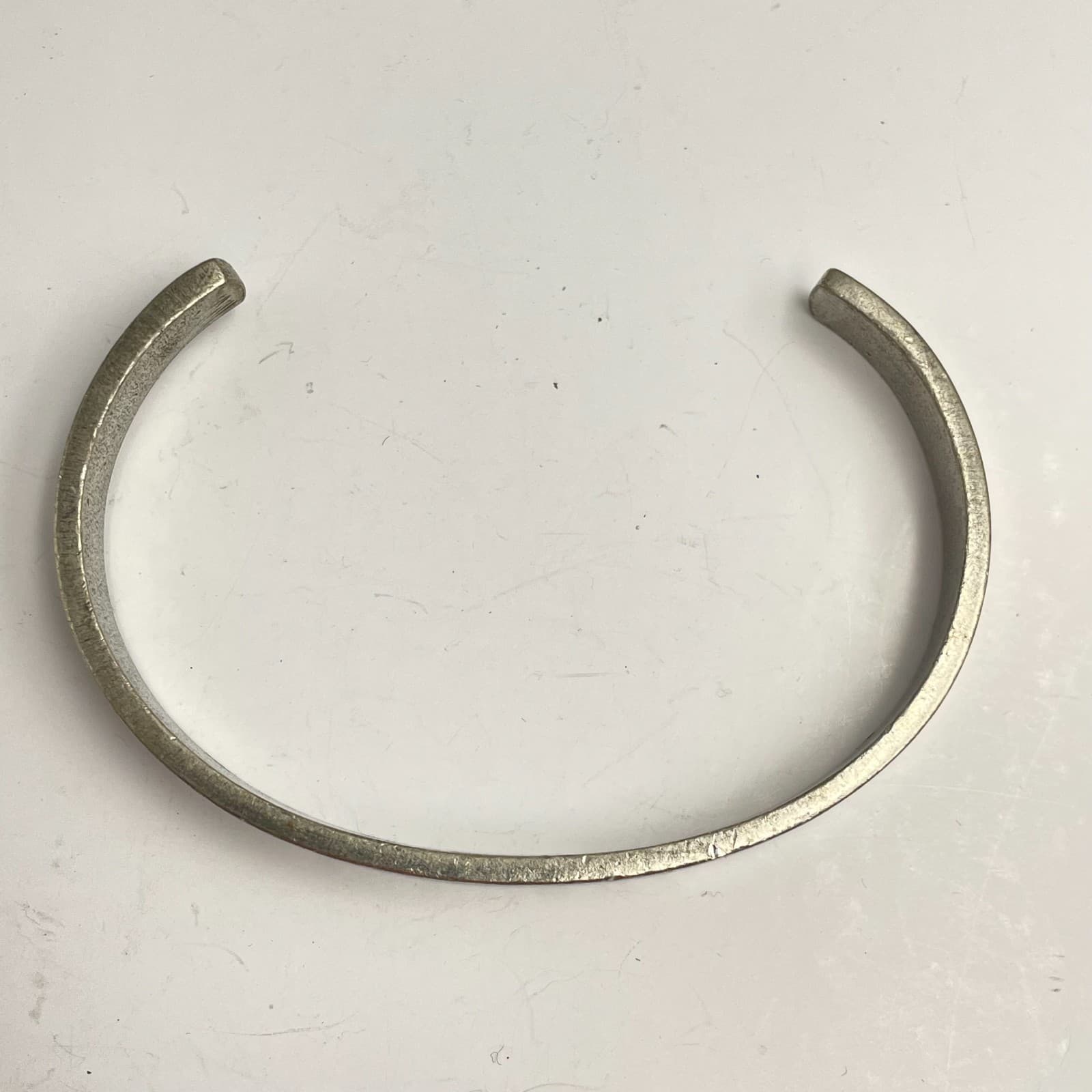 Vintage 90s SilverTone Quote Cuff Bracelet "Bring Your Own Sunshine" Inspiration - Thumbnail 2