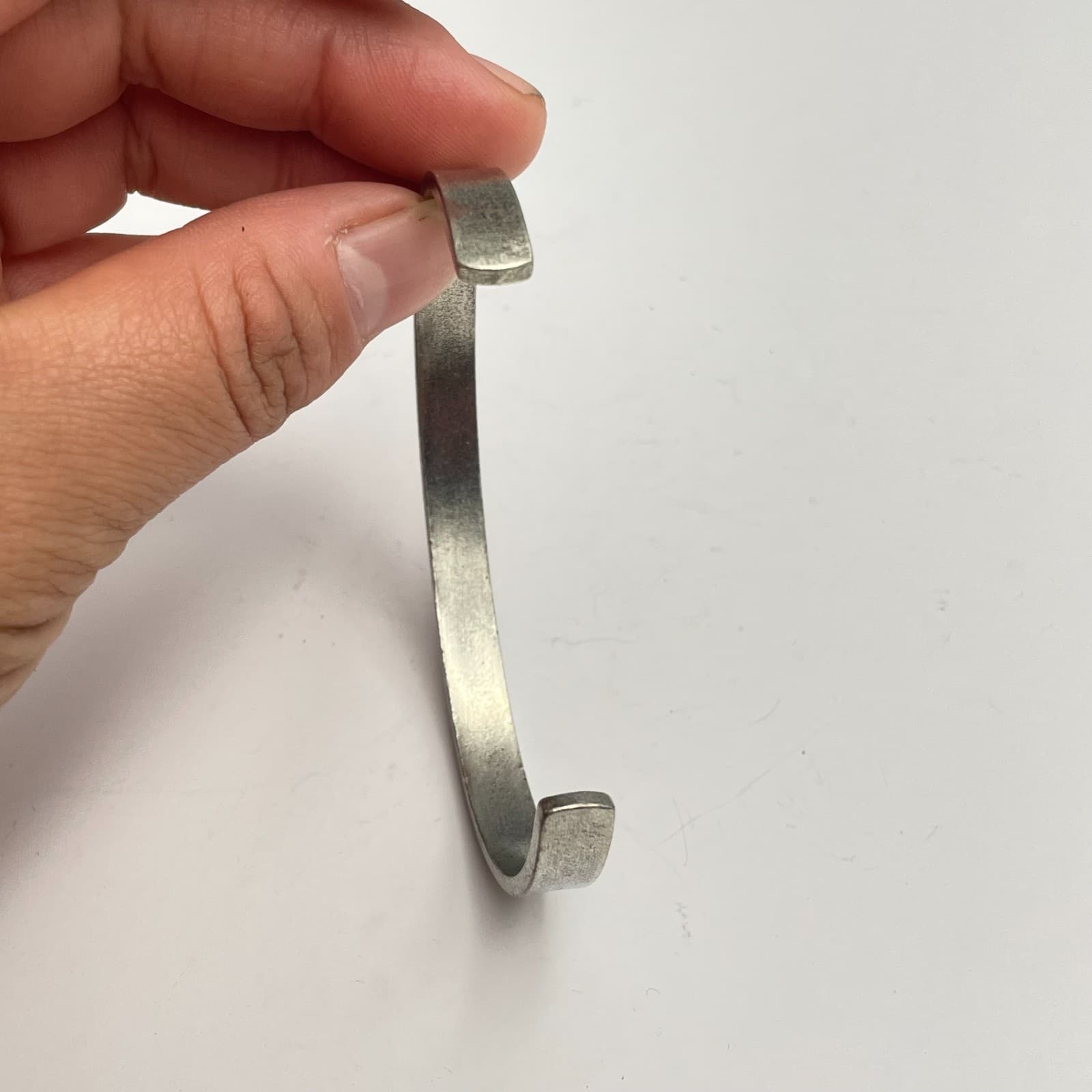 Vintage 90s SilverTone Quote Cuff Bracelet "Bring Your Own Sunshine" Inspiration - Thumbnail 3