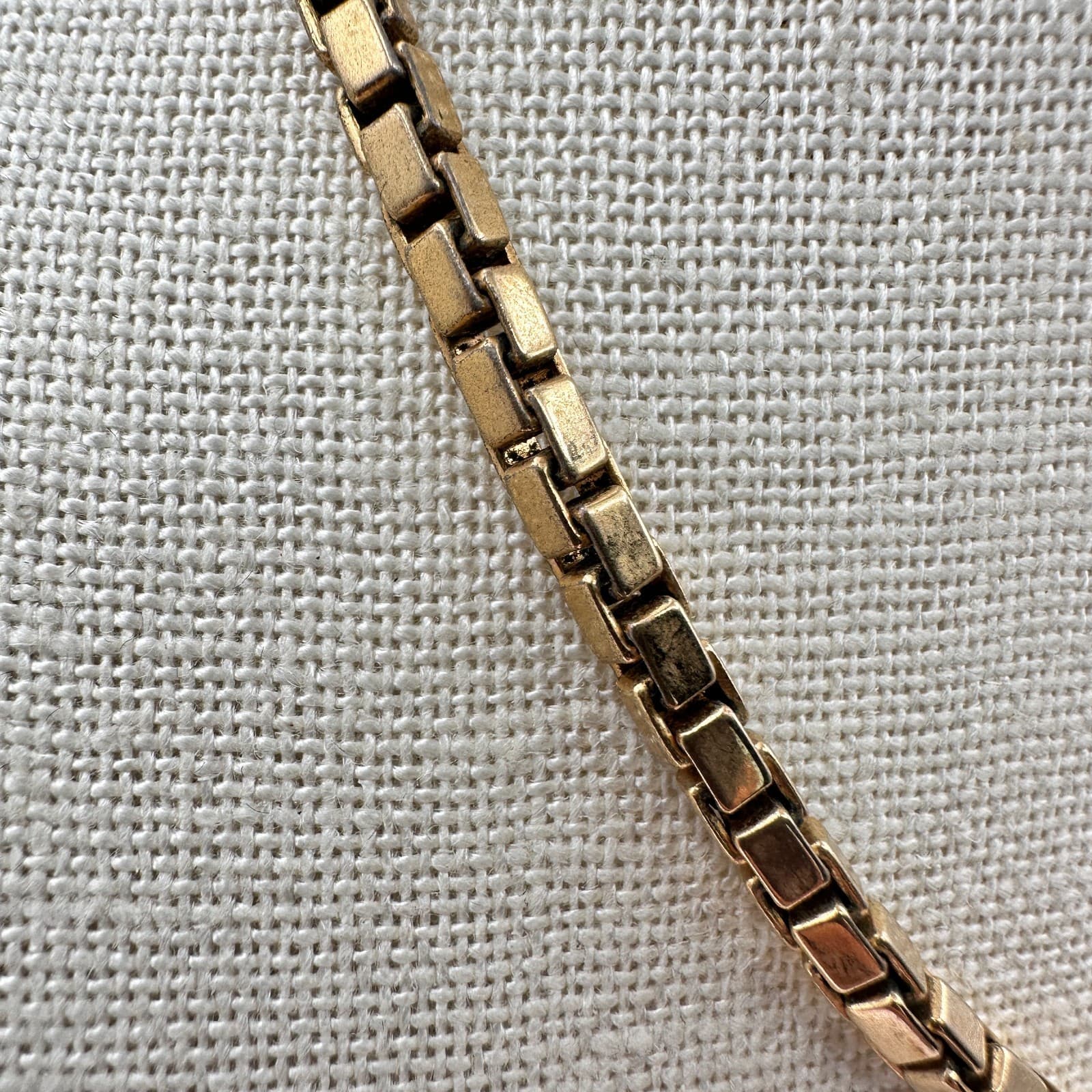 Vintage Y2K Gold Tone Box Link Chain Necklace Women's Classic Fashion Jewelry - Thumbnail 4