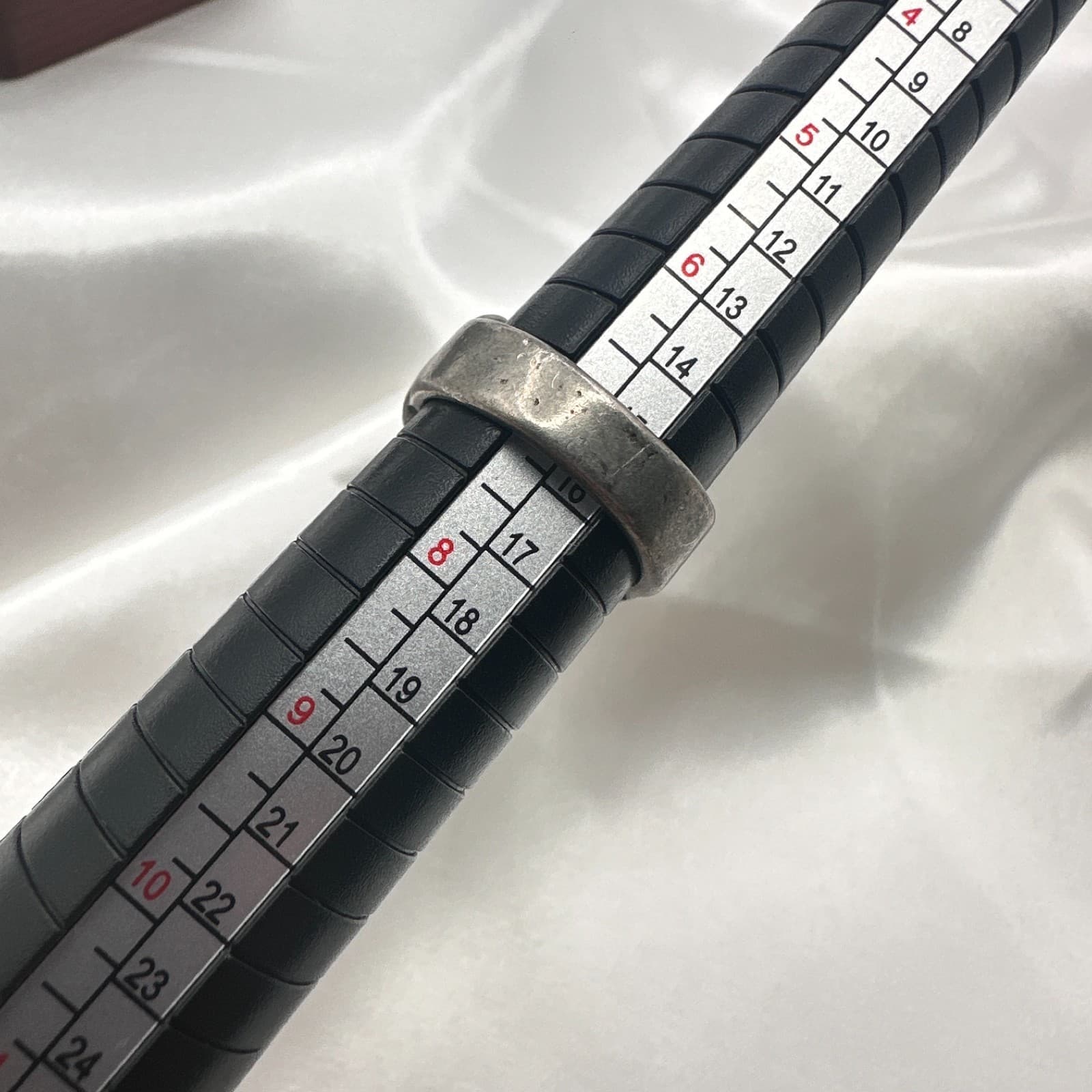 Vintage 90s Silver Tone Knuckle Duster Ring Biker Punk Statement Band Jewelry - Thumbnail 7