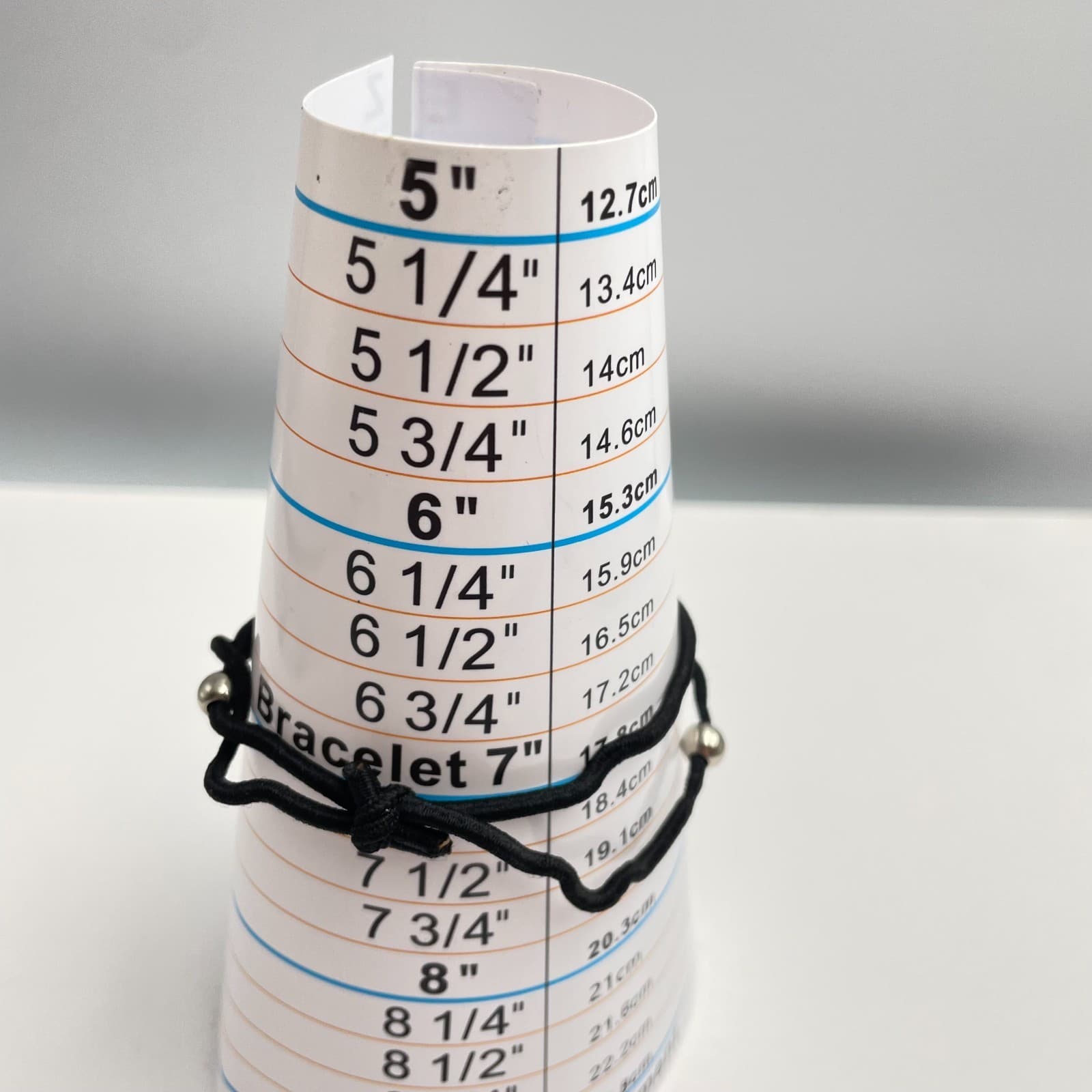 Vintage Y2K Silver Tone Beaded Yellow Charm Peace Sign Bracelet Black Cord - Thumbnail 8