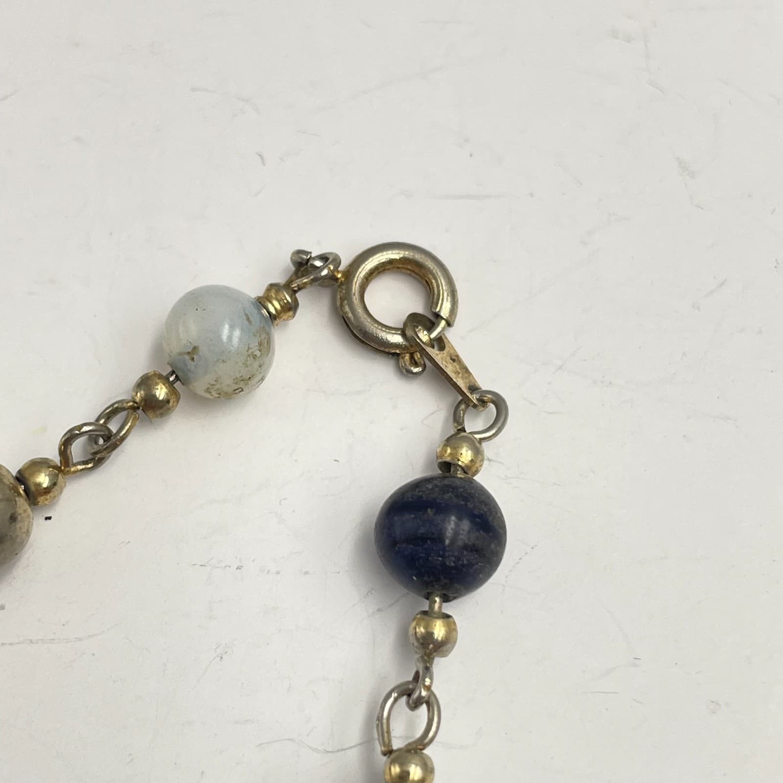 Vintage Y2K Gold Tone Beaded Link Bracelet Boho Women's Classic Fashion Jewelry - Thumbnail 4