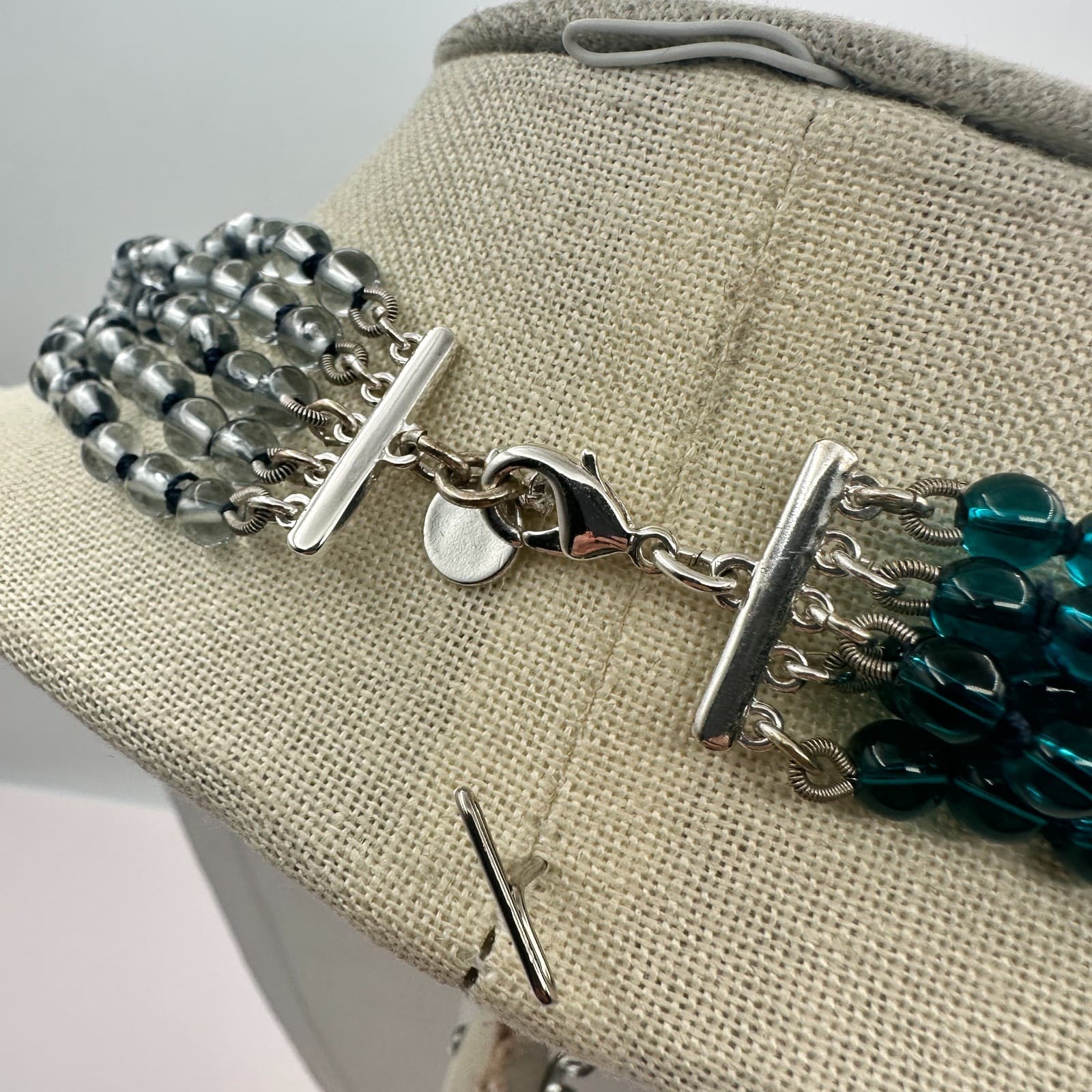 Vintage Y2K Multi Strand Beaded Necklace Statement Women's Classic Jewelry - Thumbnail 7