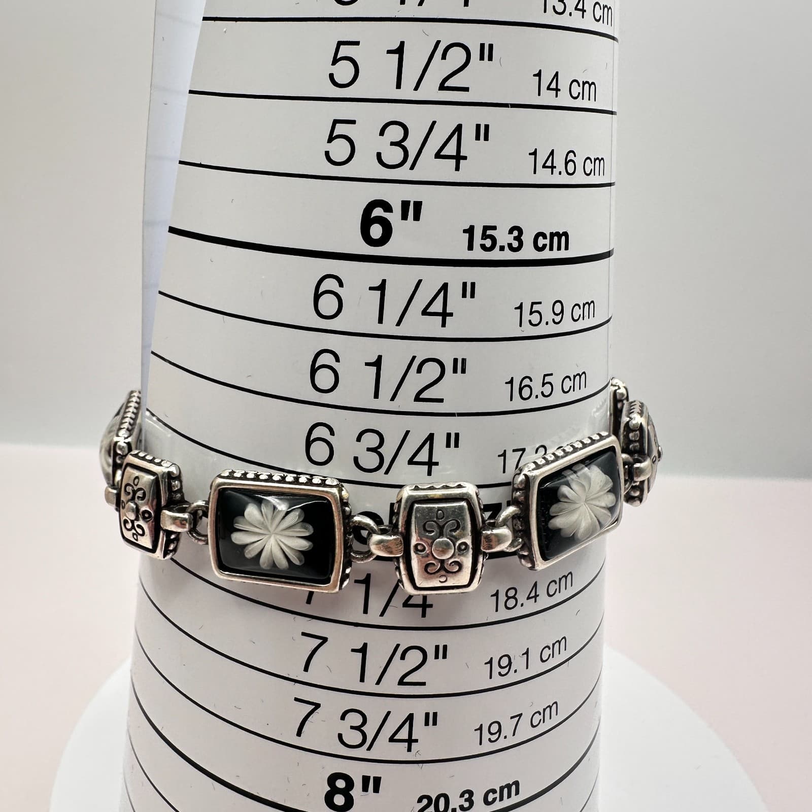 Vintage 80s Women Earrings Silver Tone Glass Beaded Dangle Jewelry - Thumbnail 7