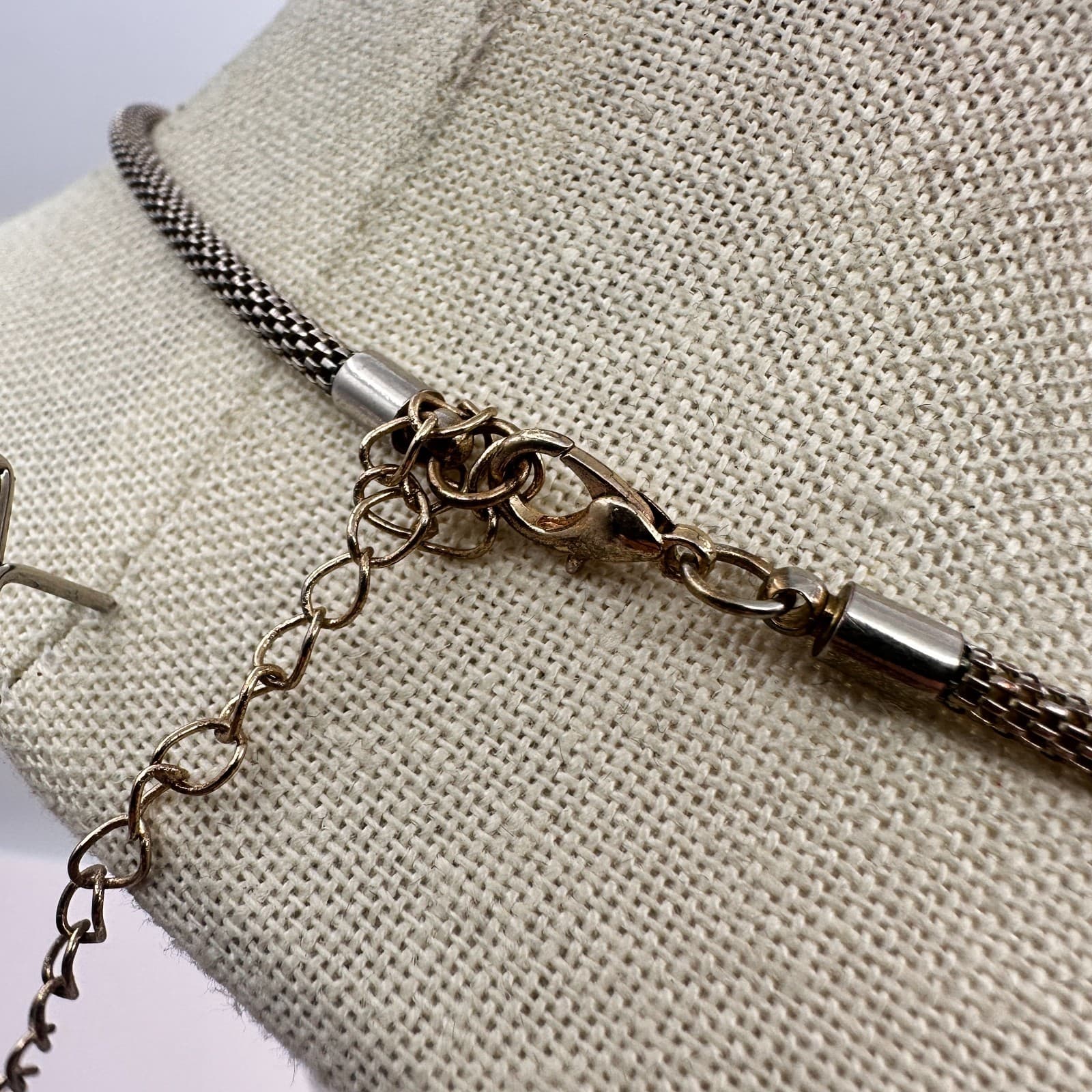 Vintage Y2K Gold Tone Snake Chain Tassel Pendent Necklace Women's Jewelry - Thumbnail 7