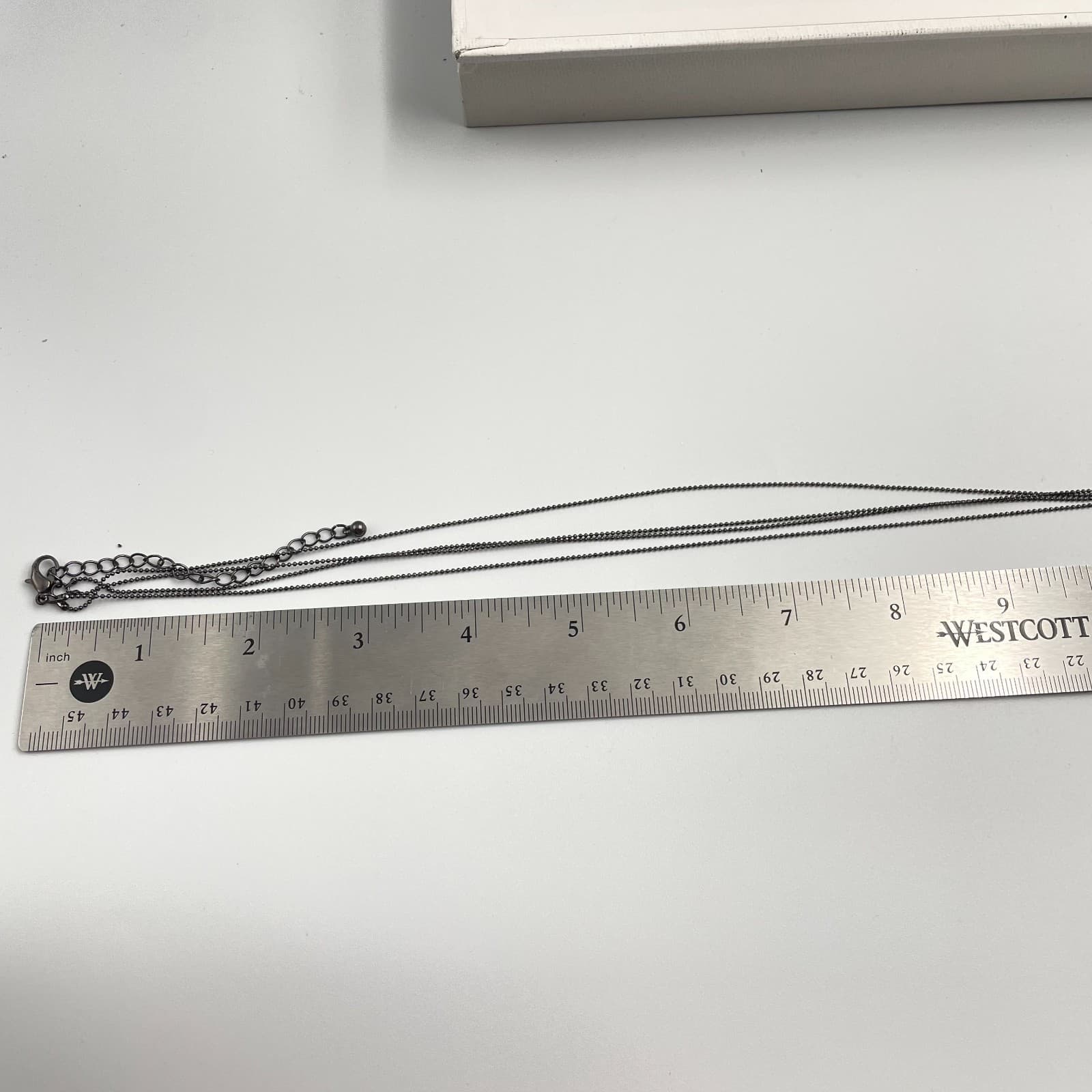 Vintage Y2K Gunmetal Double Layer Spike Rhinestone Horn Pendant Necklace Jewelry - Thumbnail 7