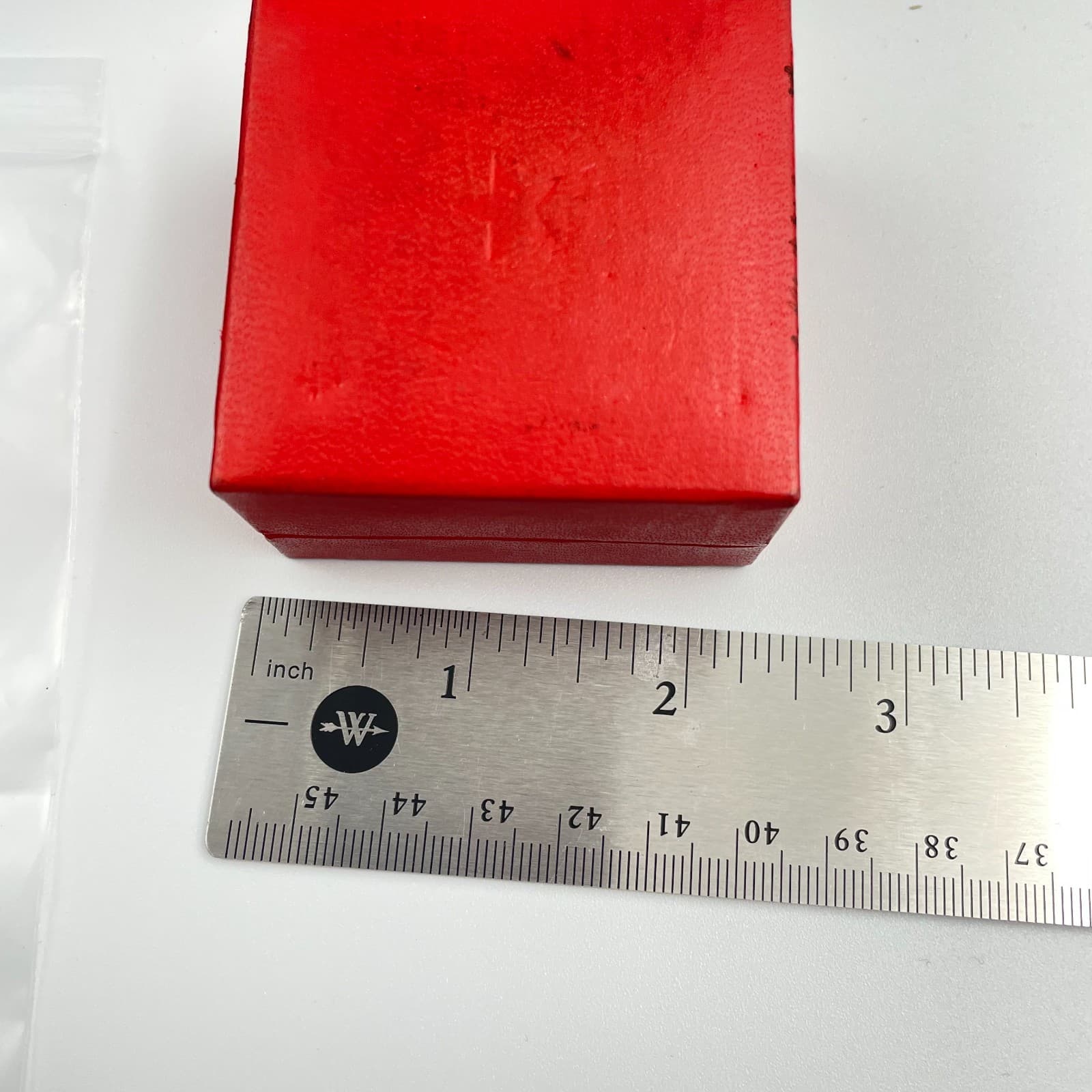 Vintage 80s Macy's Empty Red Gift Box Gold over Silver Tone Replacement Jewelry - Thumbnail 8