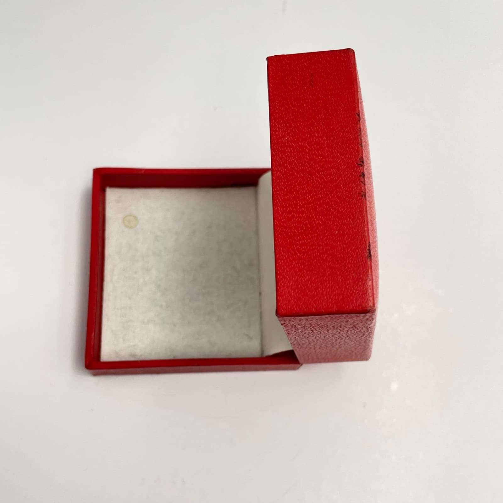 Vintage 80s Macy's Empty Red Gift Box Gold over Silver Tone Replacement Jewelry - Thumbnail 3