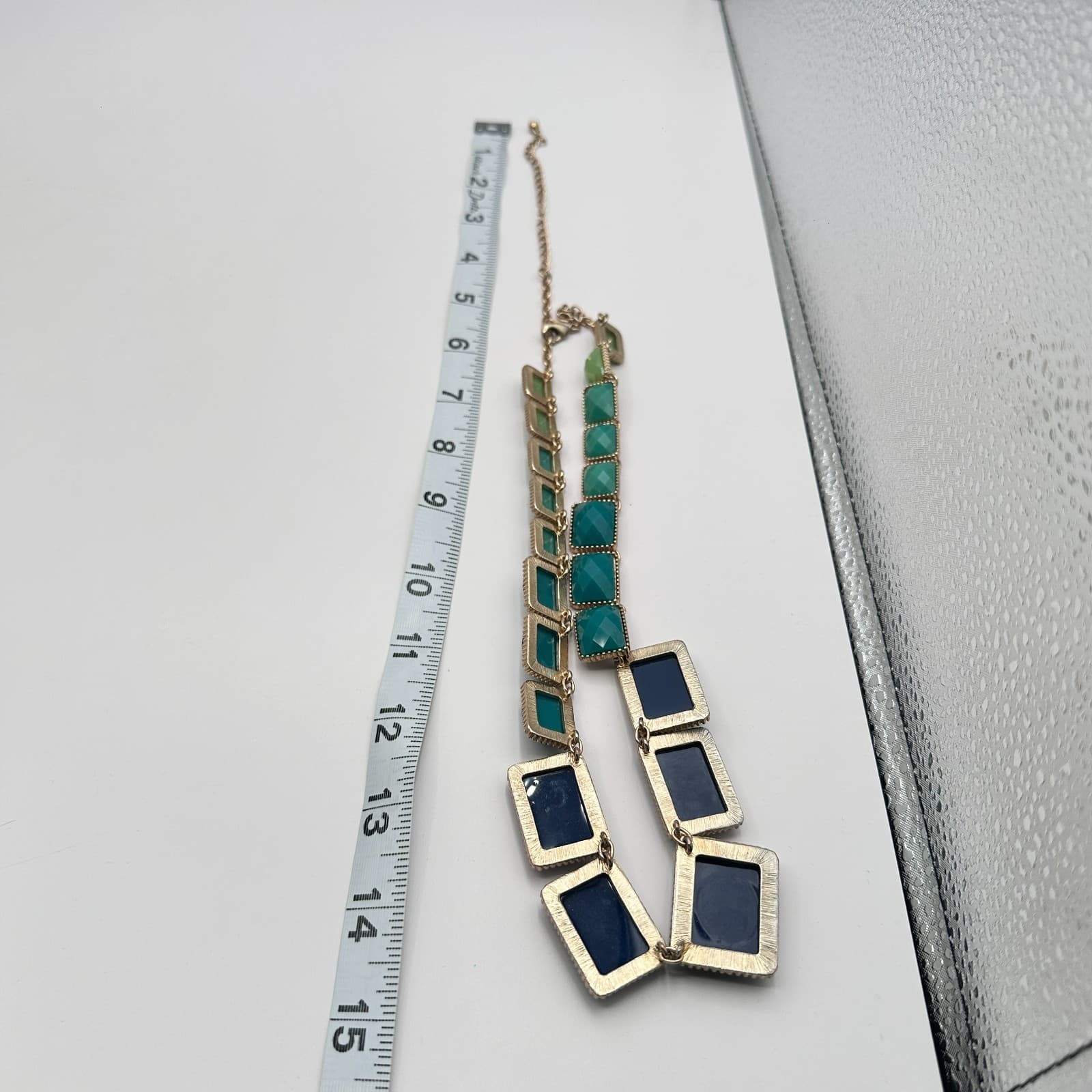 Vintage 90s Gold tone Bib Necklace Statement Boho Women's Classic Jewelry - Thumbnail 8