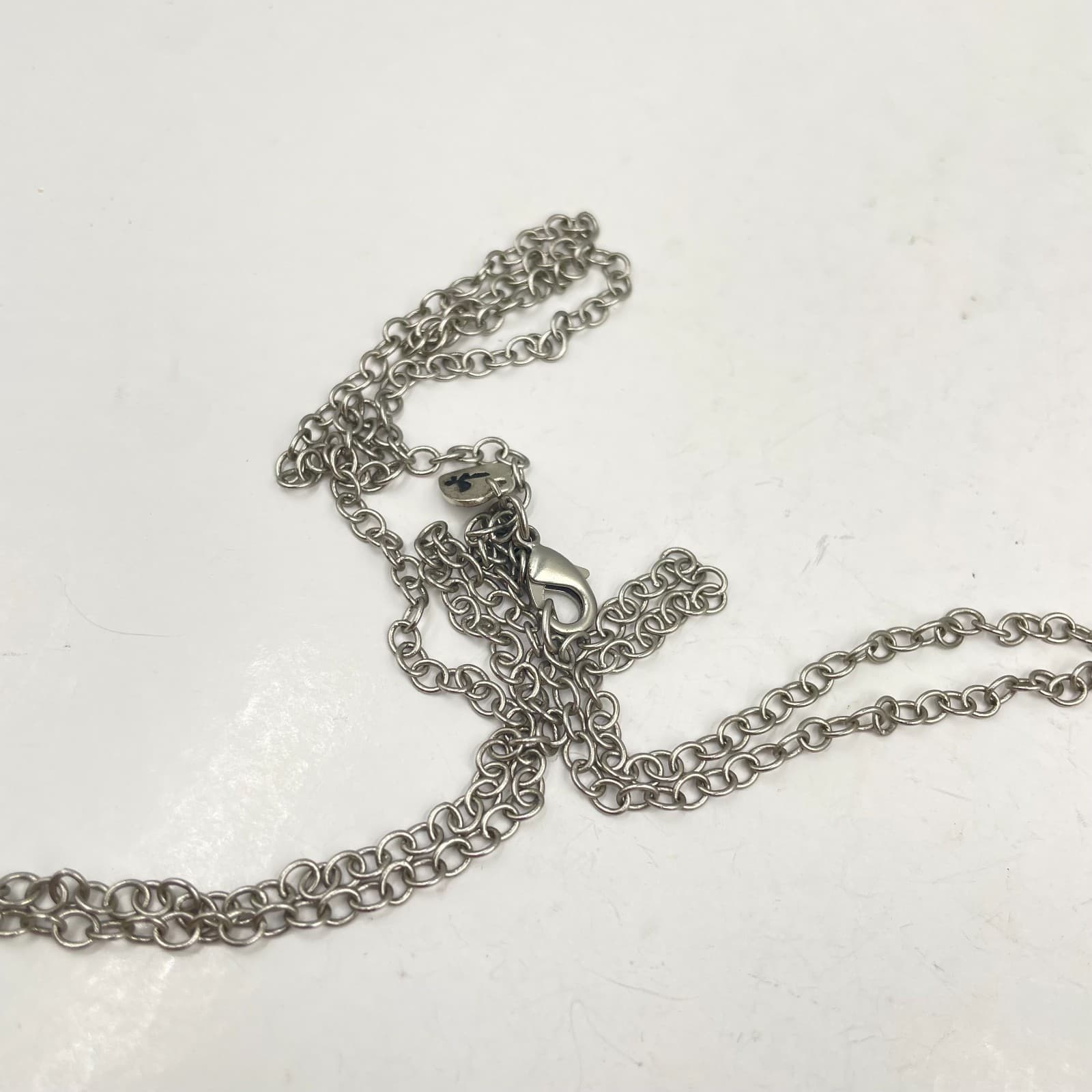 Vtg American Eagle Outfitters Silver Filigree Medallion Long Pendant Necklace - Thumbnail 3