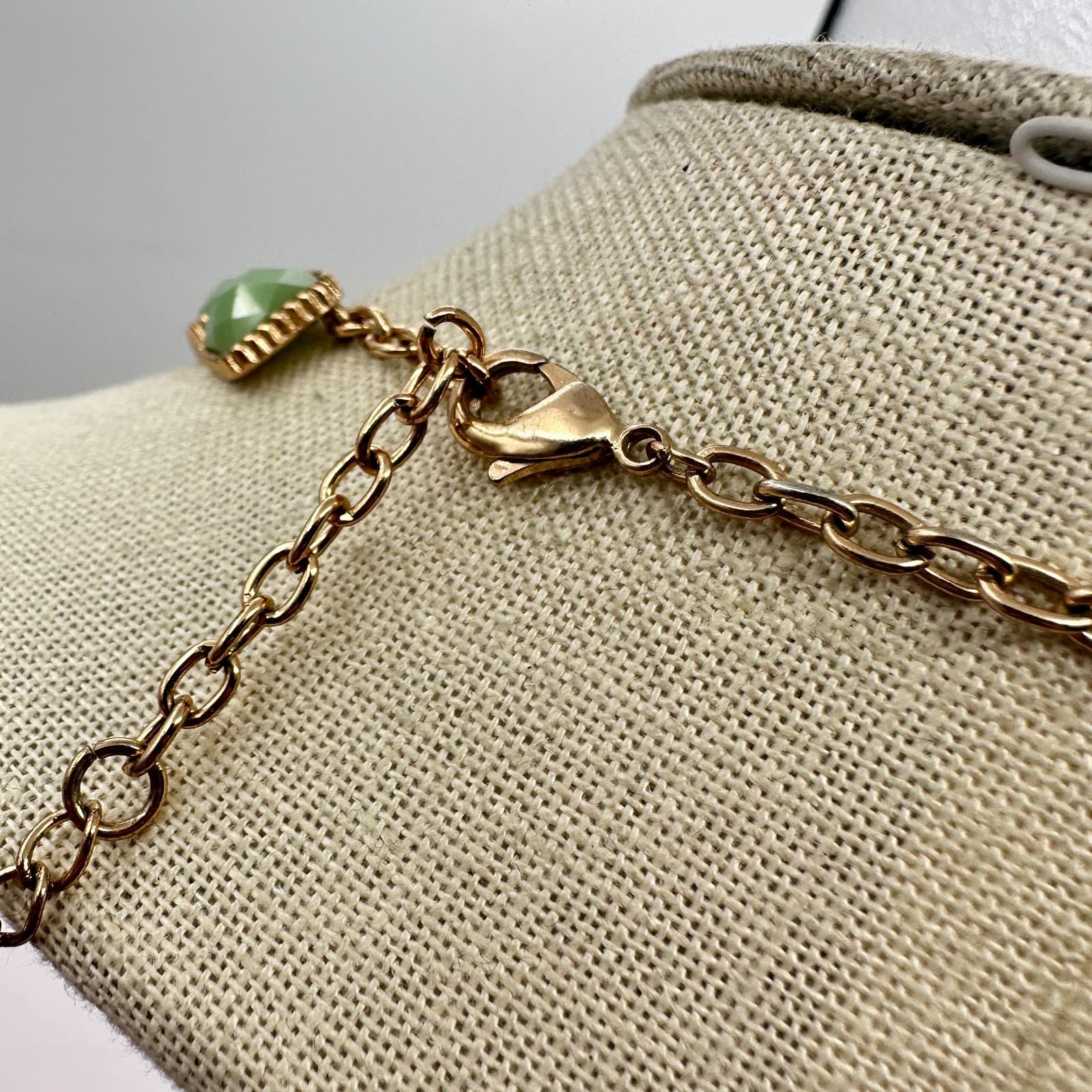 Vintage 90s Gold tone Bib Necklace Statement Boho Women's Classic Jewelry - Thumbnail 6