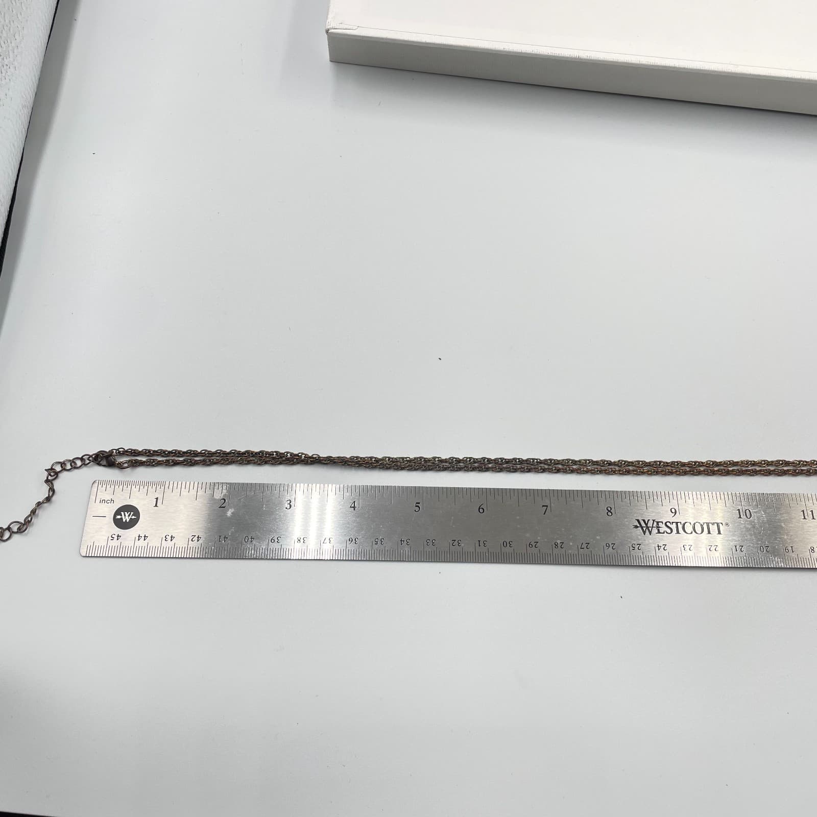 Vintage Boho Pink Stone Tassel Pendant Necklace Gold Tone Long Chain Statement - Thumbnail 8