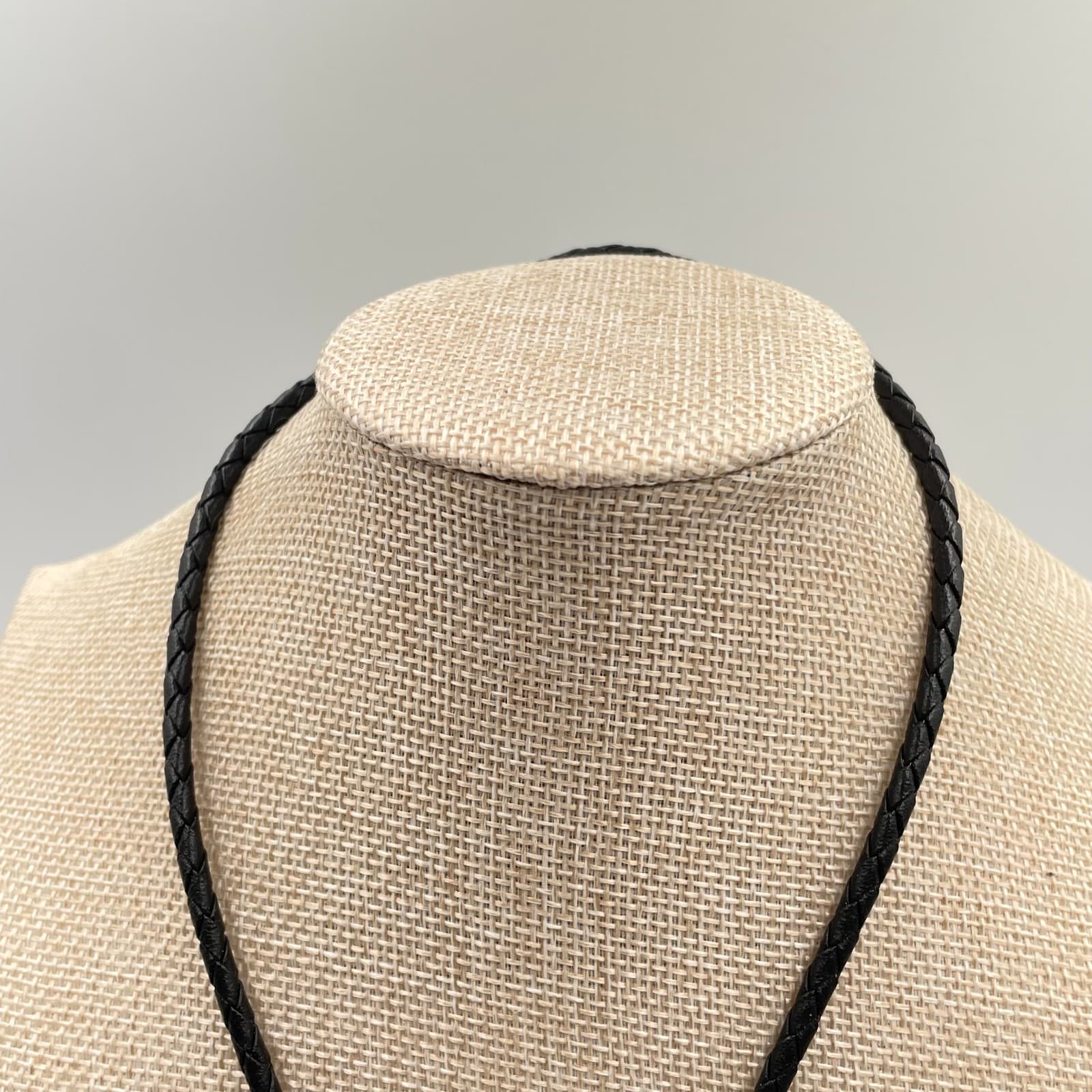 Kokopelli Bolo Tie Southwestern Wood Inlay Pendant Braided Leather Cord Western - Thumbnail 2