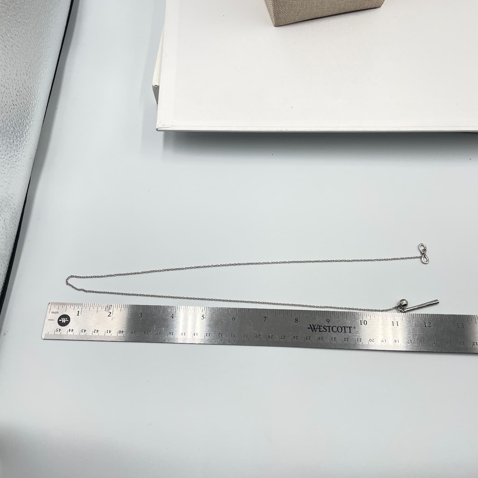 Baseball Forever Silver-Tone Round Chain Long Baseball Bat & Ball Charm Necklace - Thumbnail 7